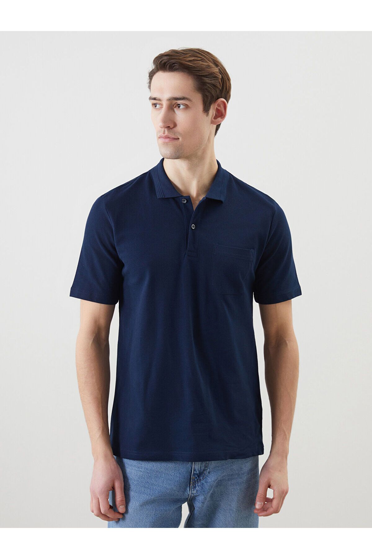 LC Waikiki Polo Yaka Kısa Kollu Pike Erkek Tişört