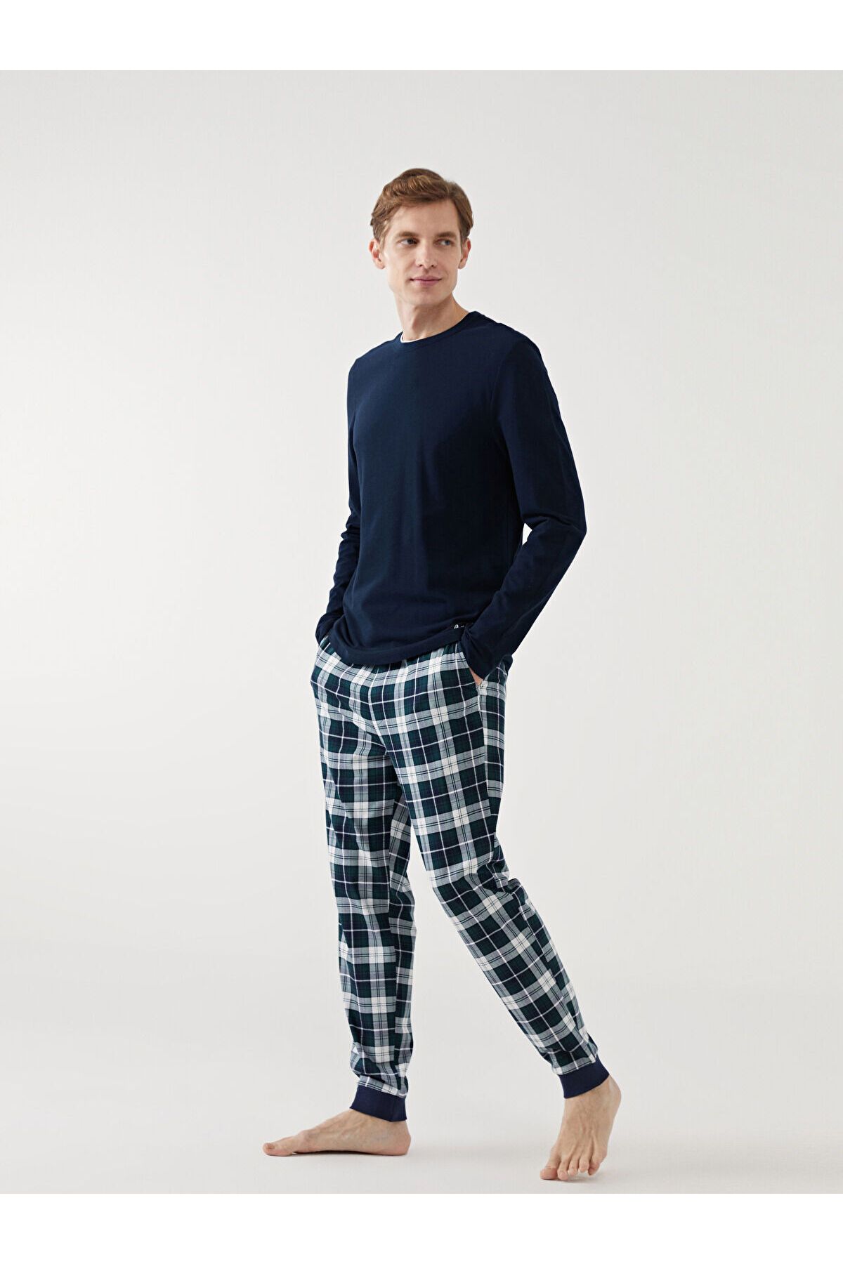 LC Waikiki Standart Kalıp Ekose Erkek Pijama Alt