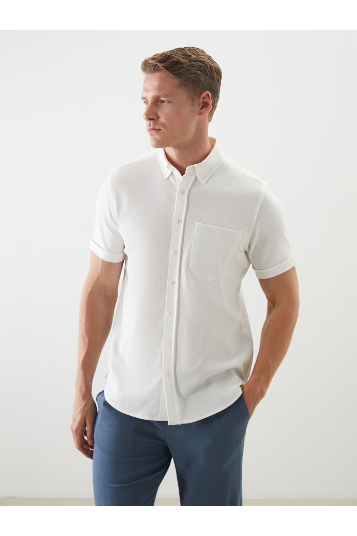 LC Waikiki Regular Fit Kısa Kollu Erkek Gömlek