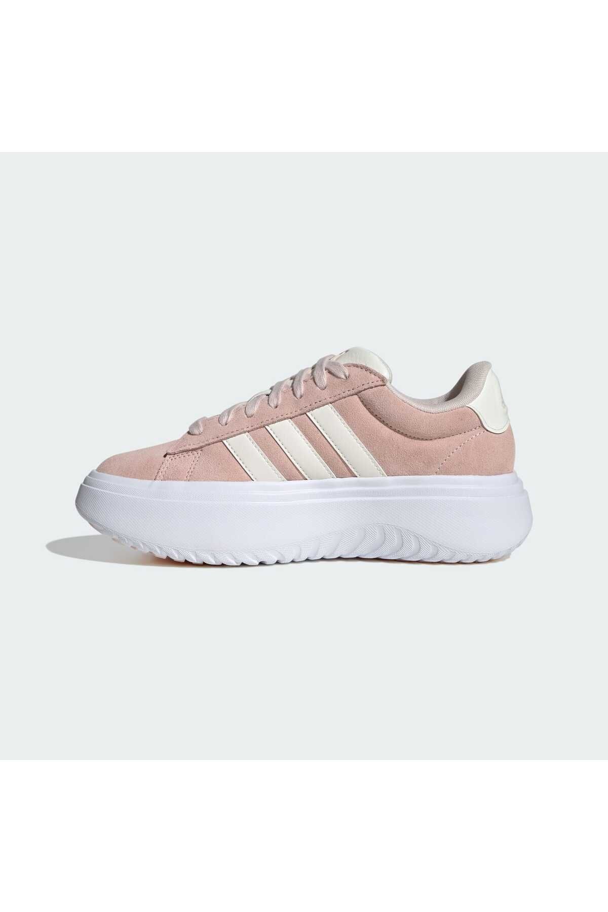 اسنیکر صورتی زنانه کفش ورزشی پلت فرم کورت بزرگ IE1104 adidas