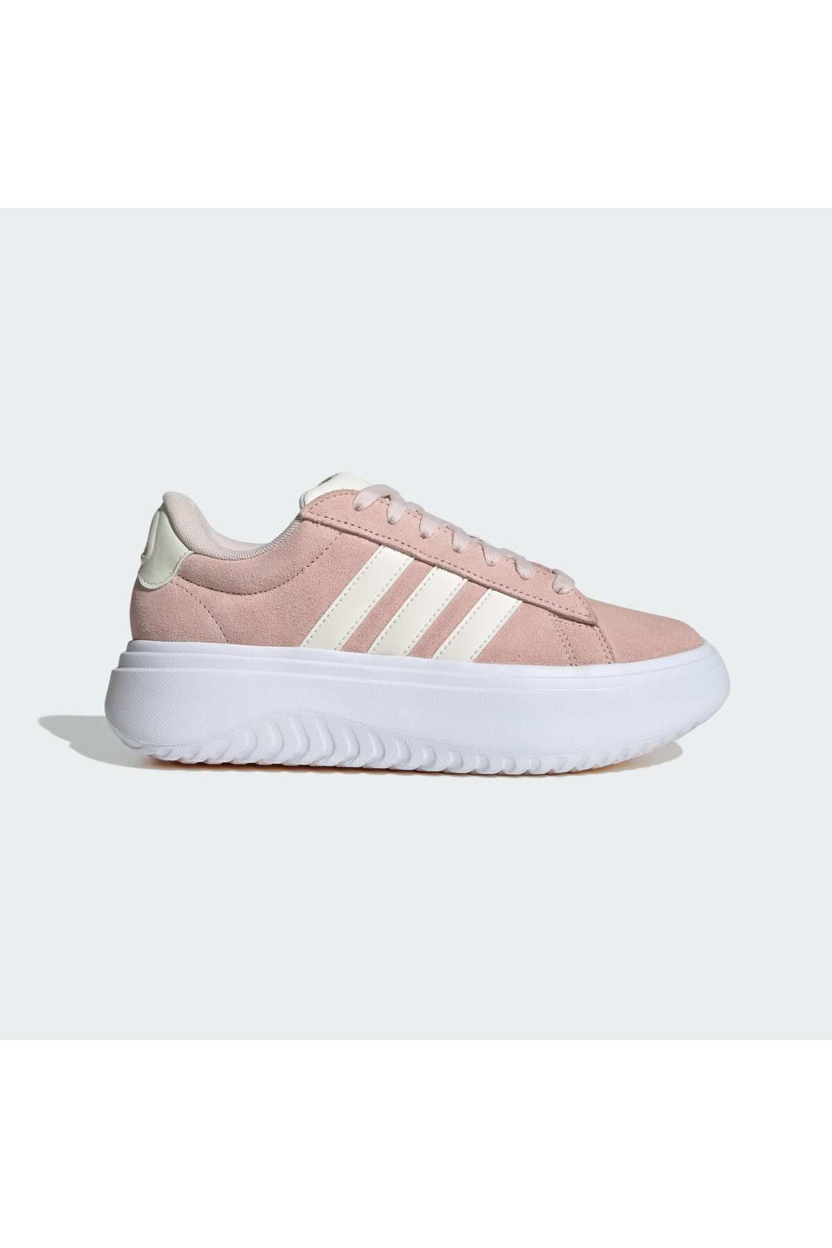 اسنیکر صورتی زنانه کفش ورزشی پلت فرم کورت بزرگ IE1104 adidas