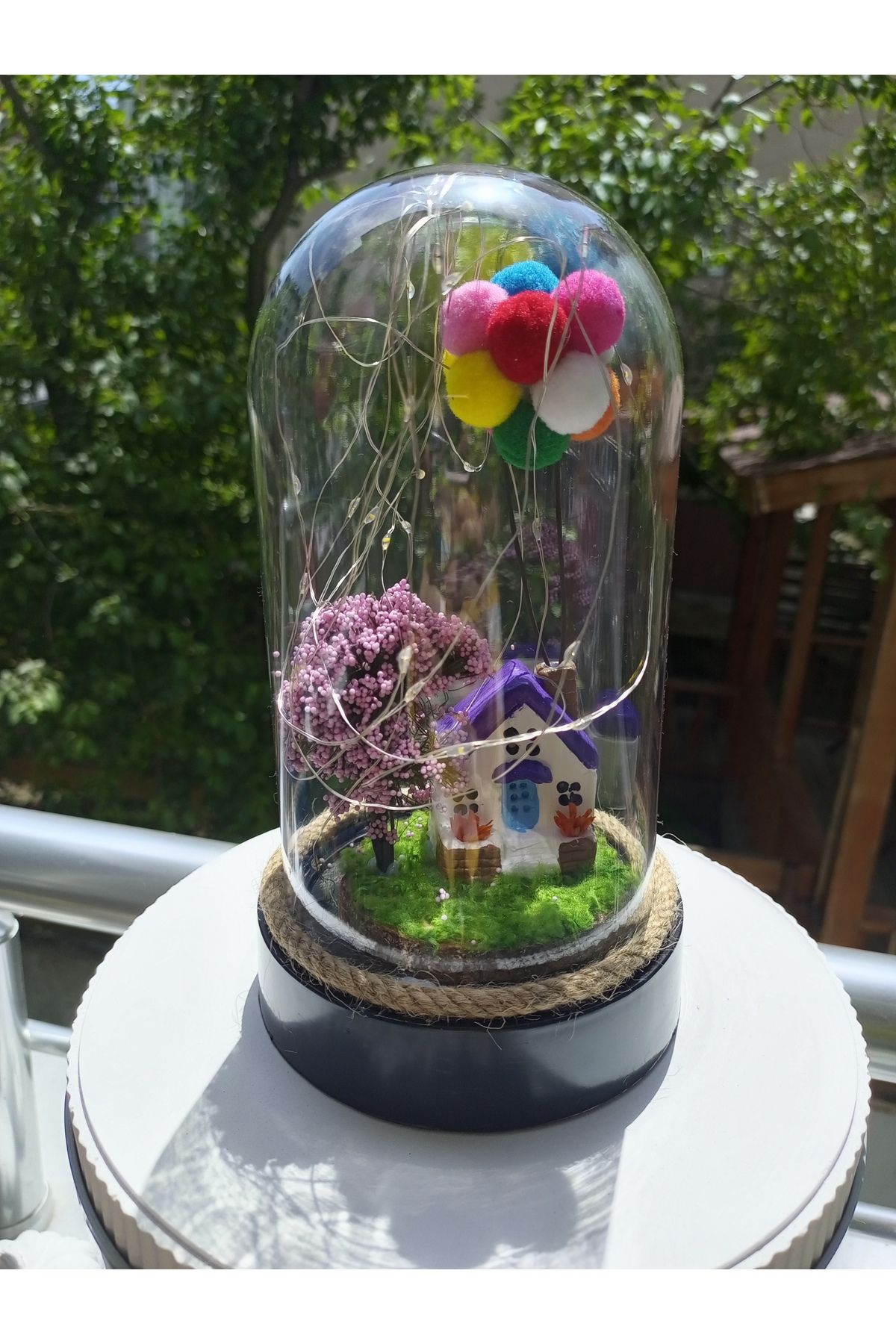 Home Dekoratif Fanus LED'li Balon Ev Masa, Gece Lambası