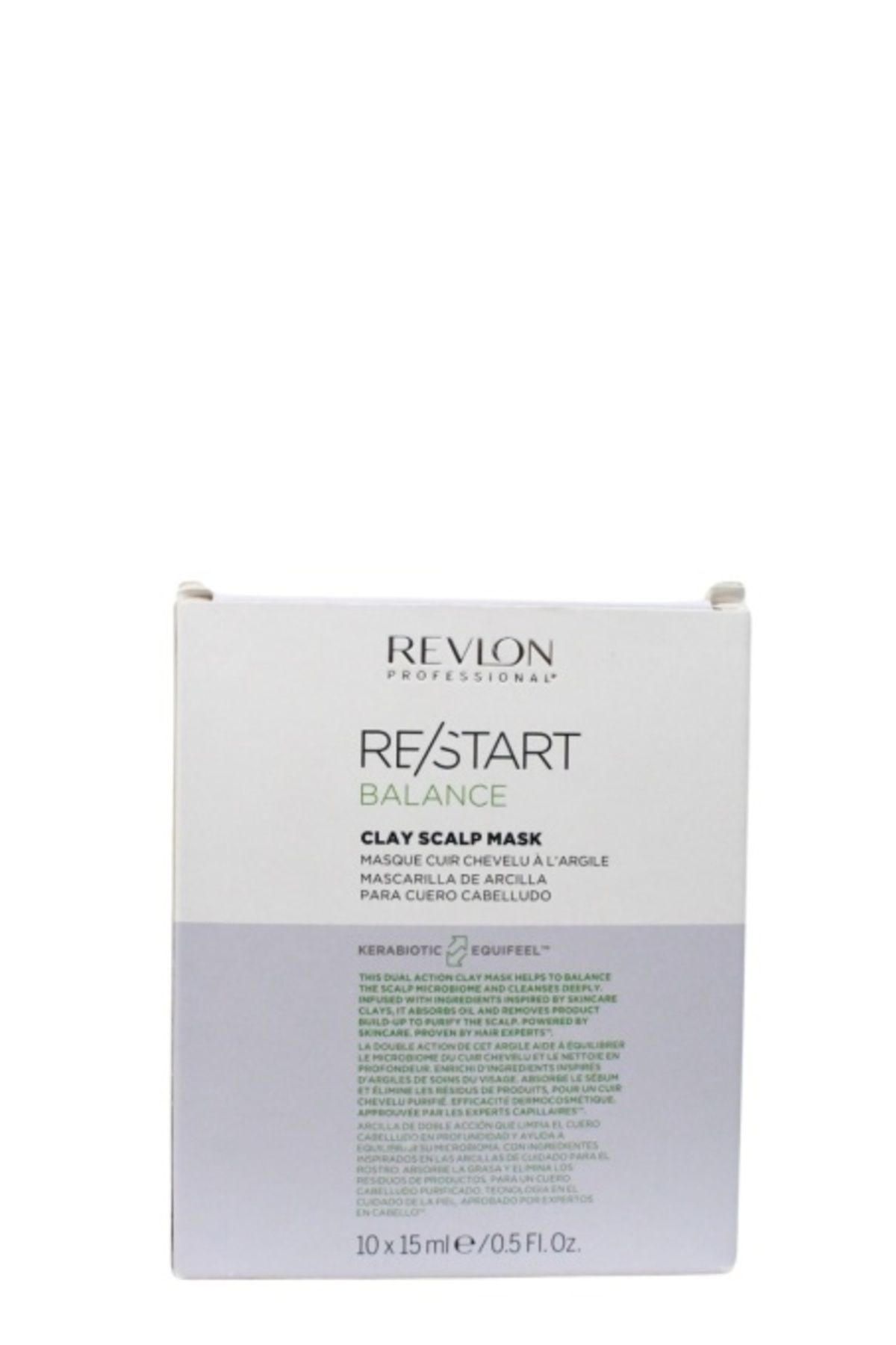 Revlon-Mască de scalp cu argilă și repornire a părului REVLON PROFESSIONAL - 10 x 15 ml 1