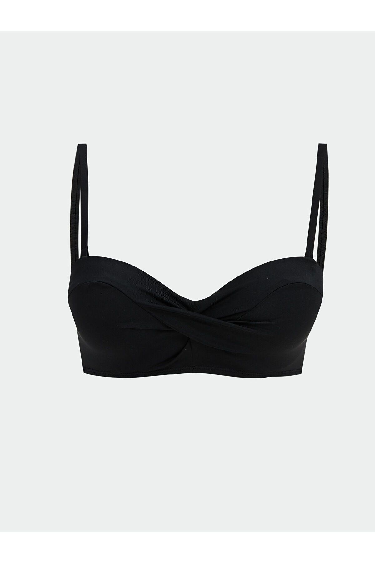 LC Waikiki Dikişli Pedli Büzgü Detaylı Kadın Bikini Üst