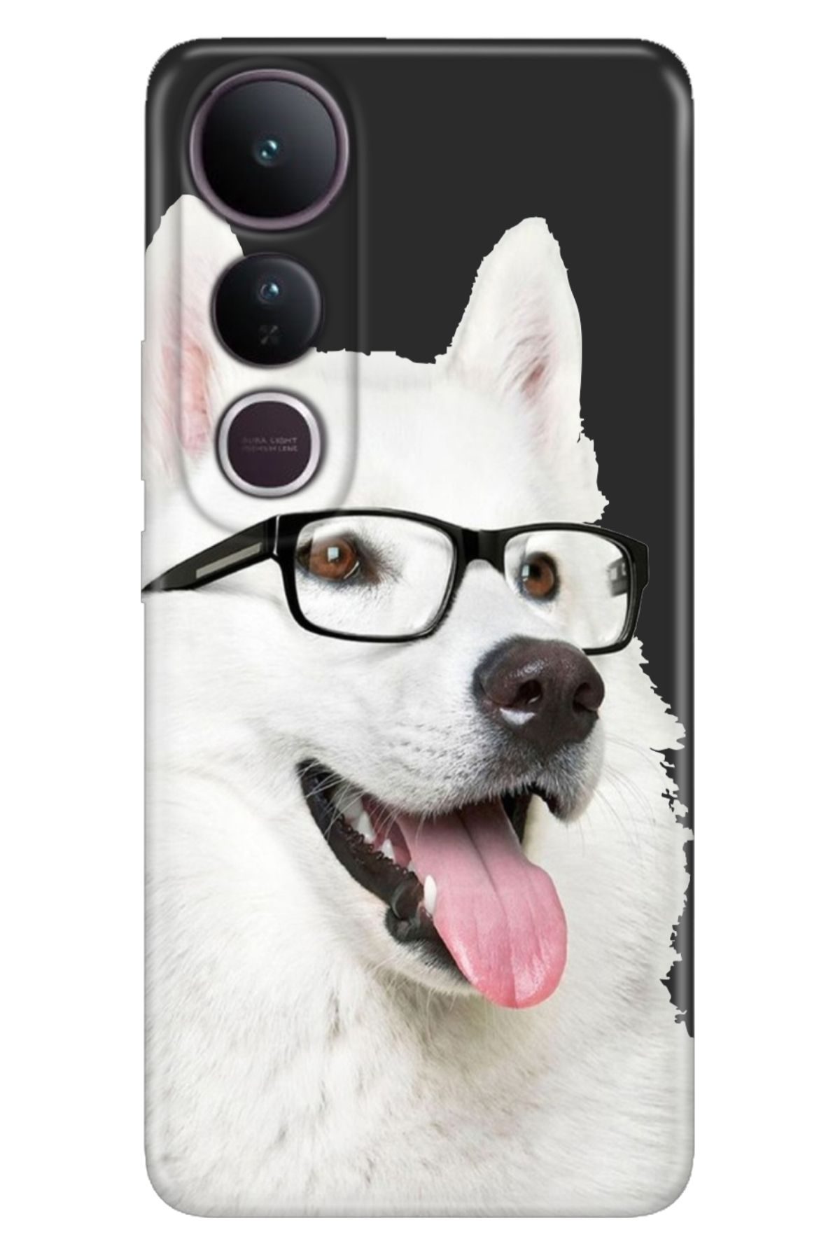 ADACASE Vivo V50 Lite 5G Kılıf Dekoratif Silikon Baskılı Kapak Prof Dog