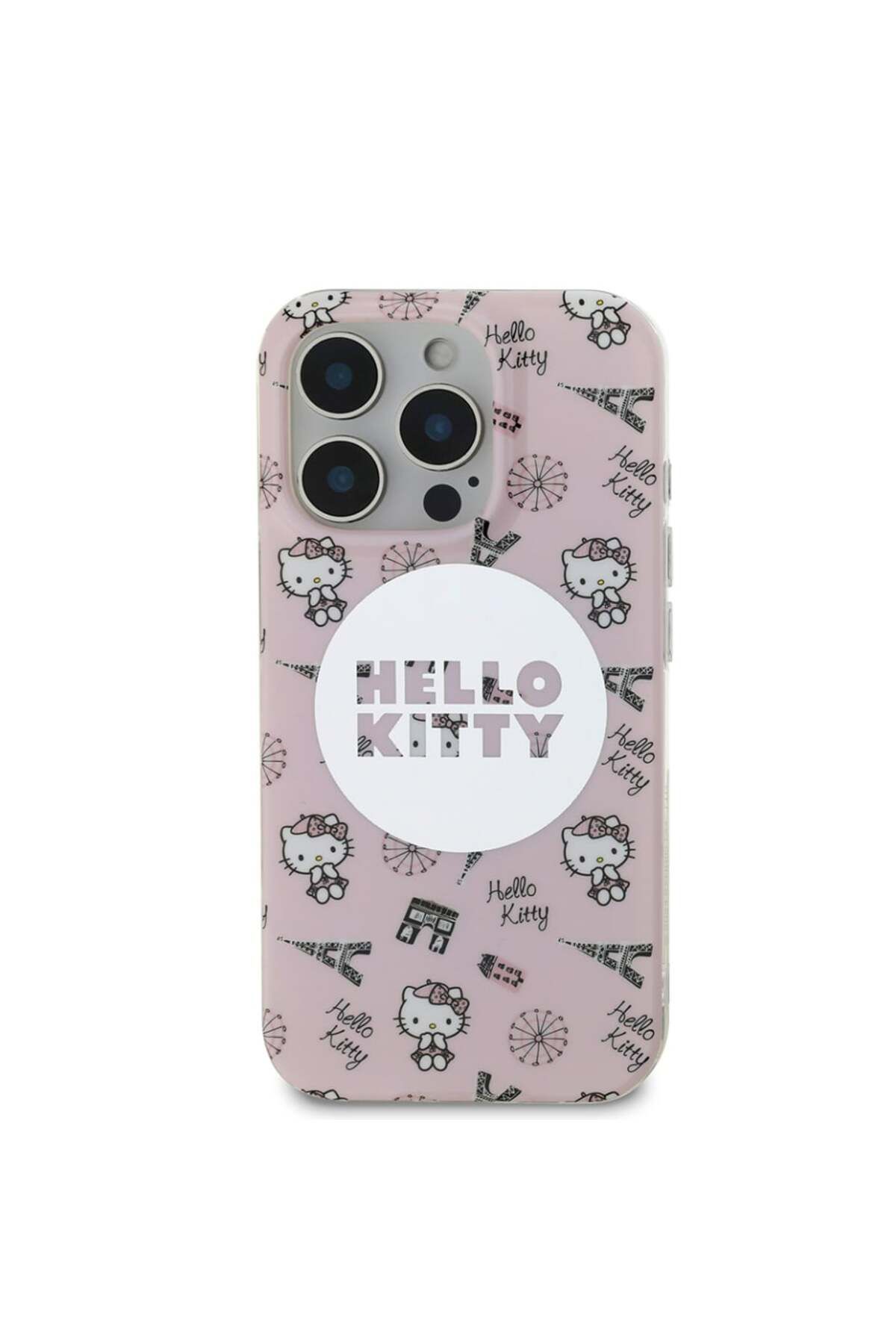 Hello Kitty-Carcasă pentru iPhone 16 Pro, Hardcase IML, Hello Kitty - Roz 3