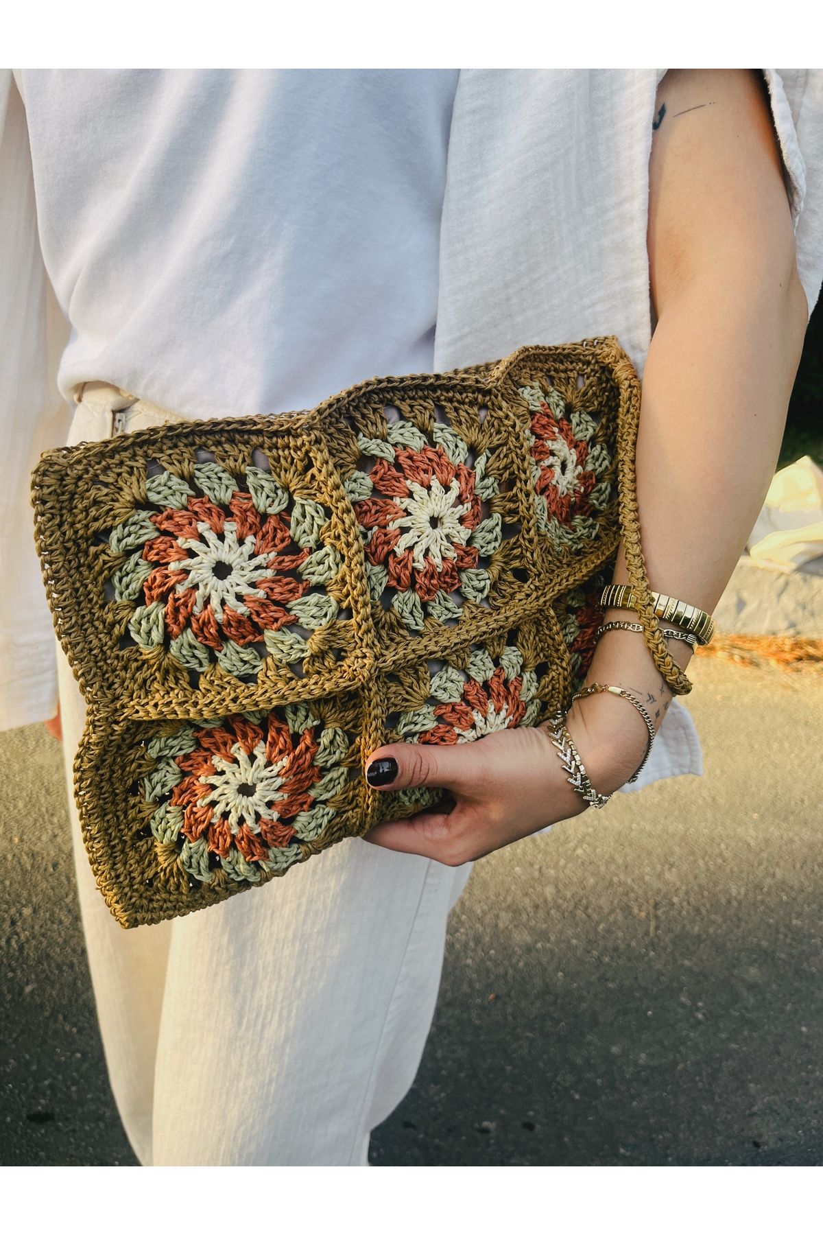 NP Renkli Clutch çanta - Tasarım çanta