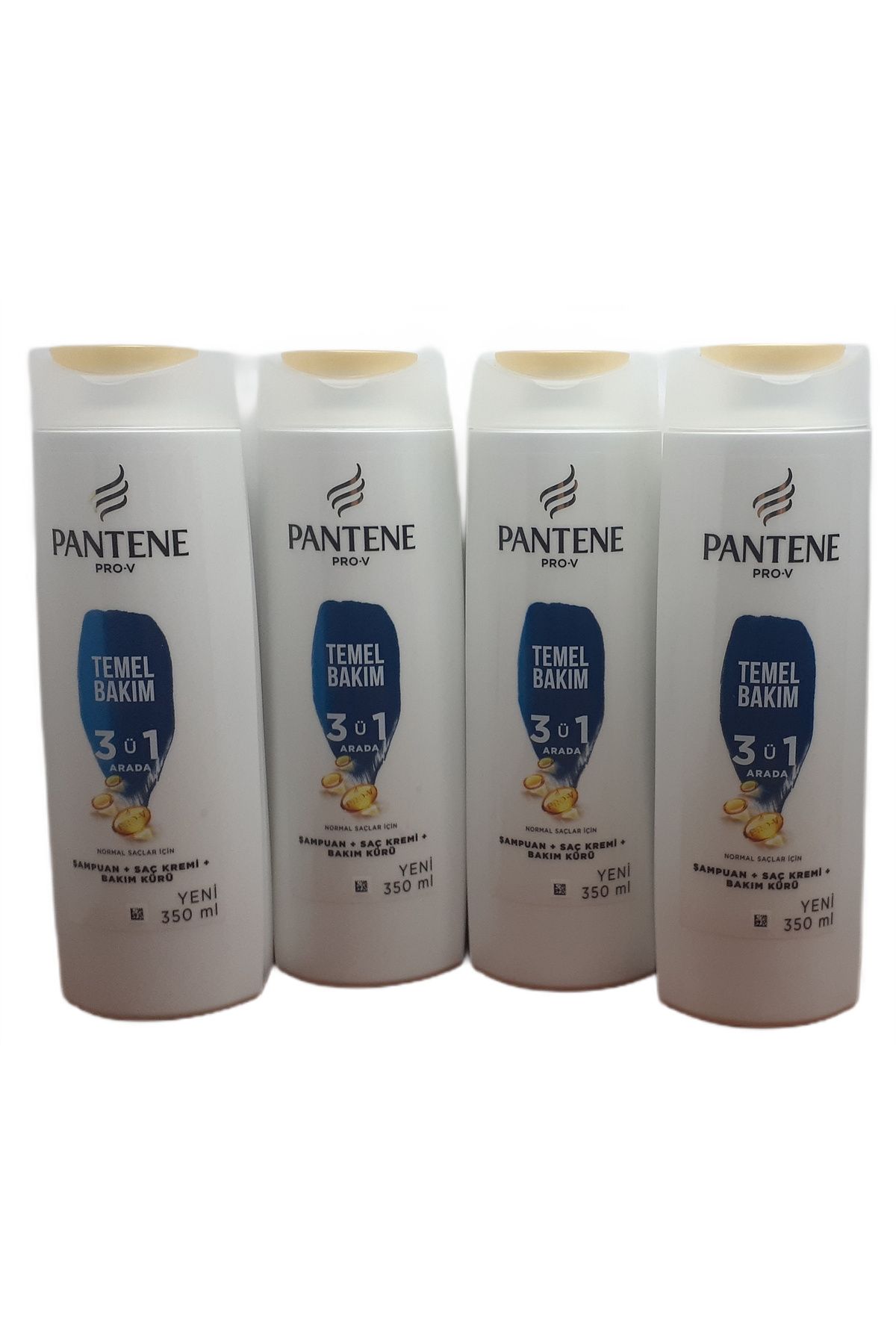 Pantene TEMEL BAKIM 3 'Ü 1 ARADA 350 ML ŞAMPUAN X 4 ADET