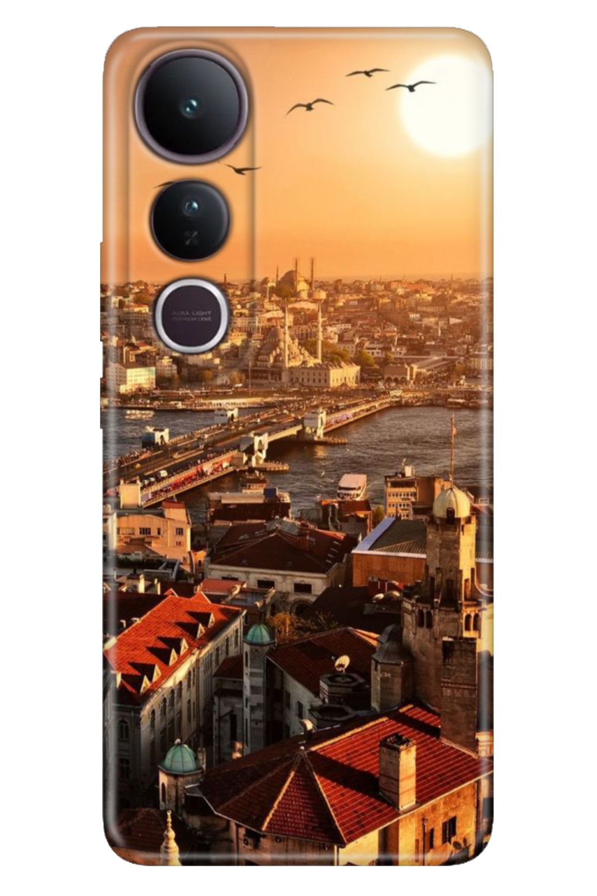 ADACASE Vivo V50 Lite 5G Kılıf Renkli Silikon Baskılı TPU Galata