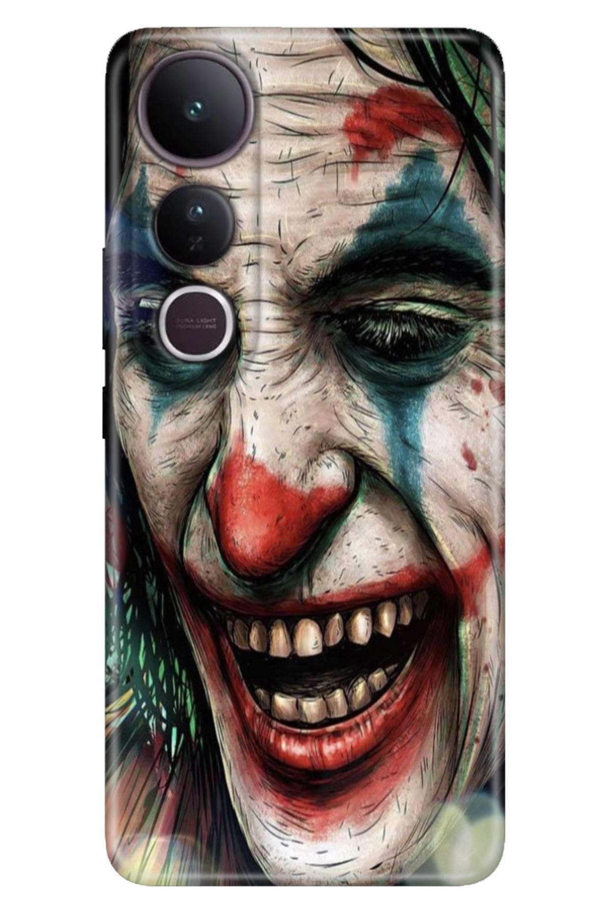 Cekuonline Vivo V50 Lite 5g Kılıf Retro Art Desenli Esnek Silikon Joker Draw