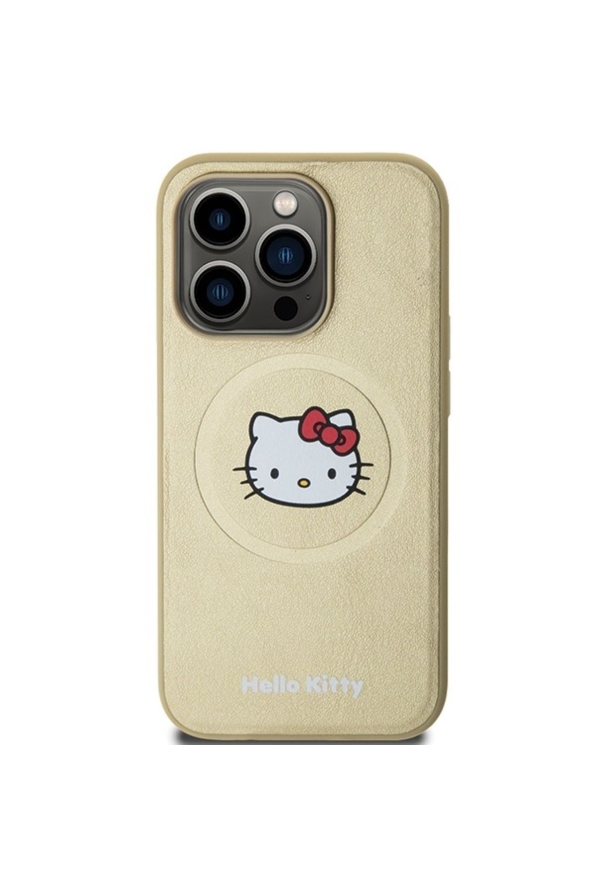 Hello Kitty-Case for iPhone 13 Pro Max, Hardcase Leather Kitty Head MagSafe, Hello Kitty - Bej 5
