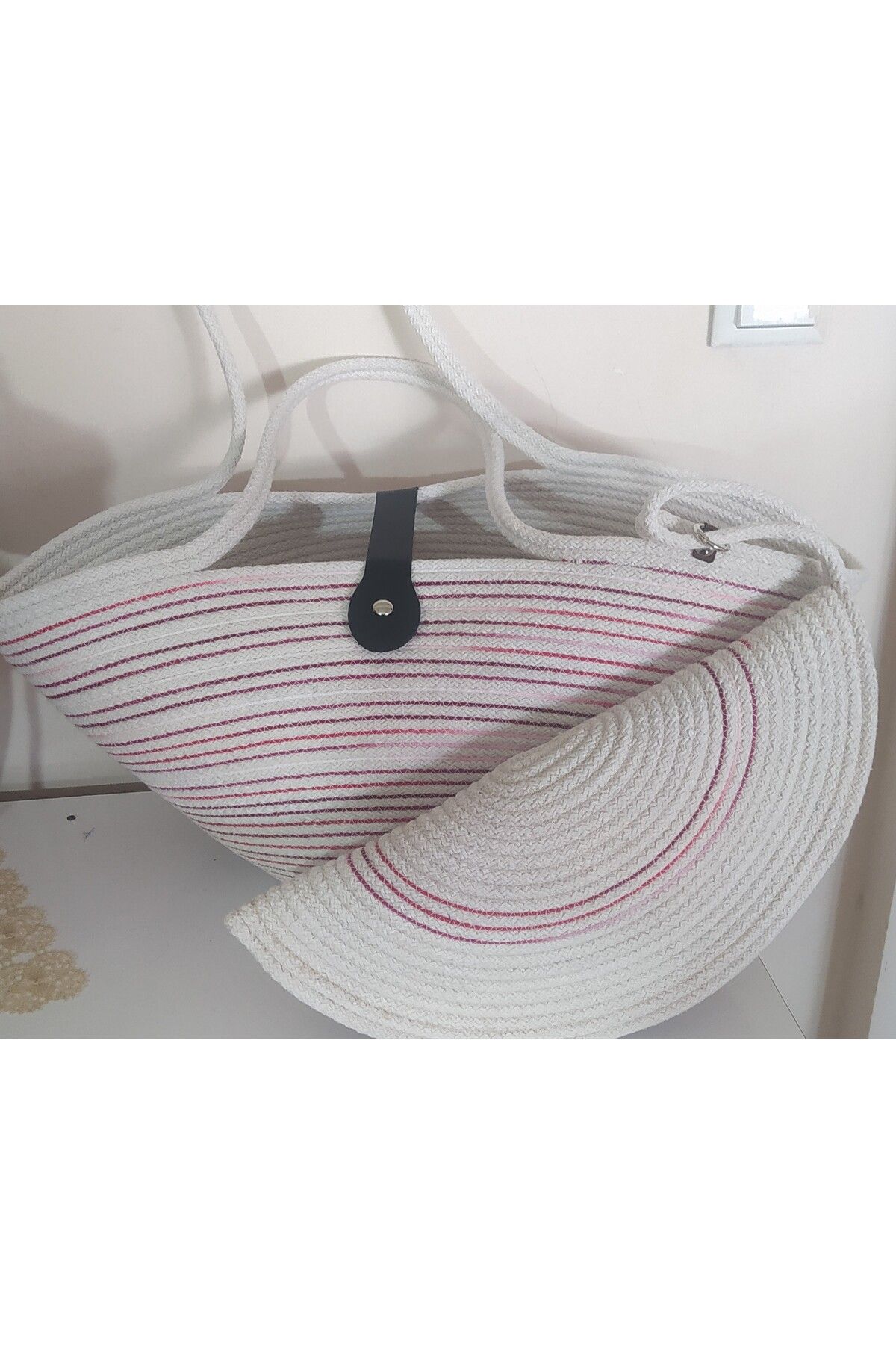 Handmadesi Hasır plaj çantası clach çanta hediyeli handmadde