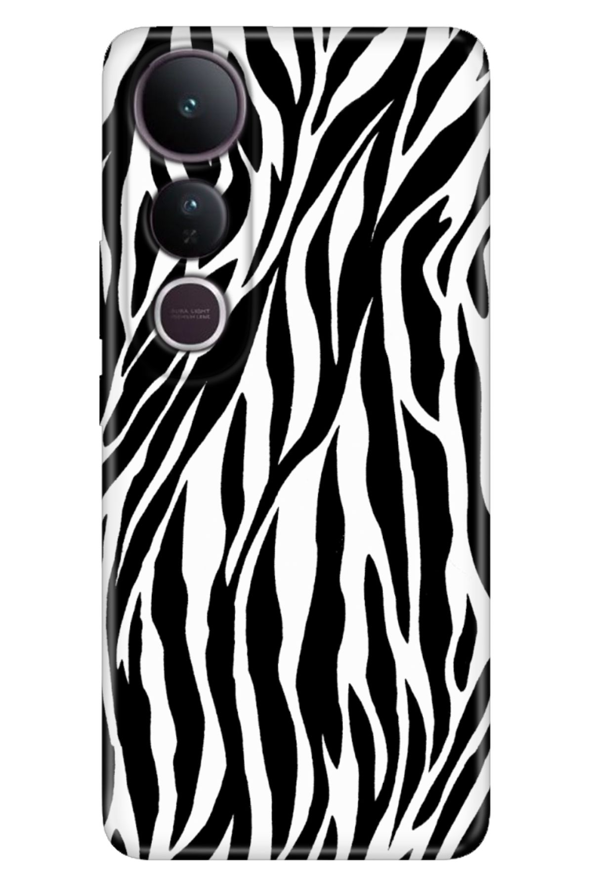 ADACASE Vivo V50 Lite 5G Kılıf Renkli Silikon Baskılı TPU ZebraDeseni
