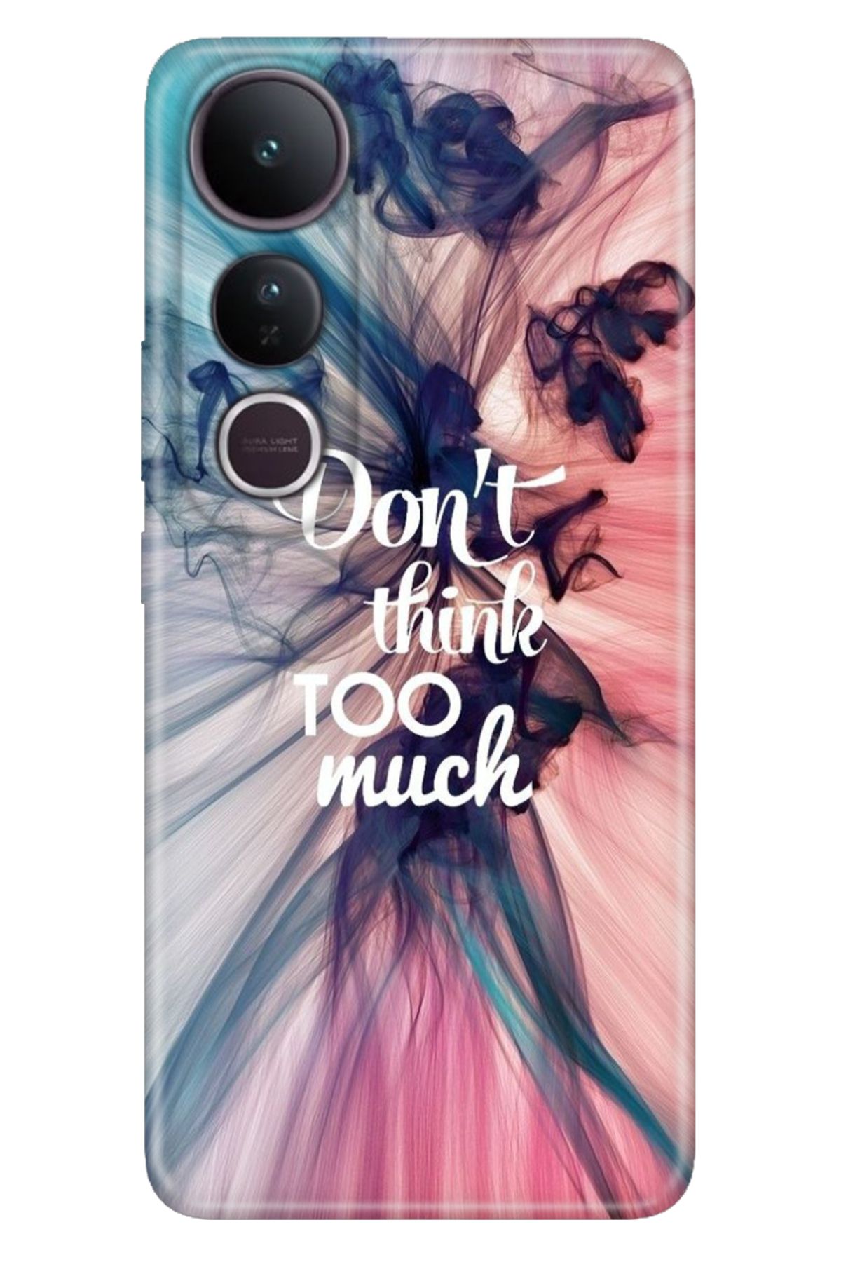ADACASE Vivo V50 Lite 5G Kılıf Dekoratif Silikon Baskılı Kapak Too Much