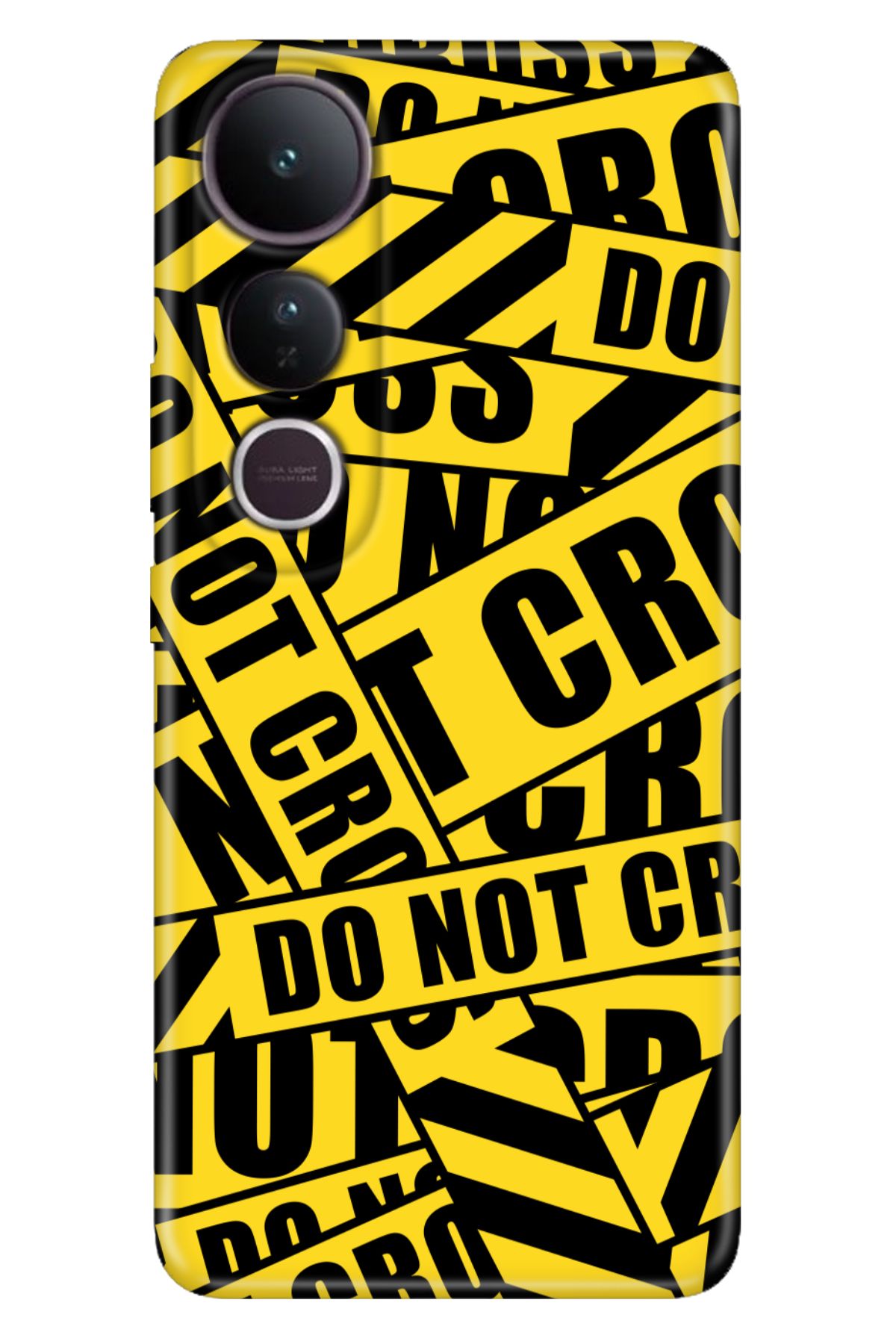 ADACASE Vivo V50 Lite 5G Kılıf Renkli Silikon Baskılı TPU Cross Polis