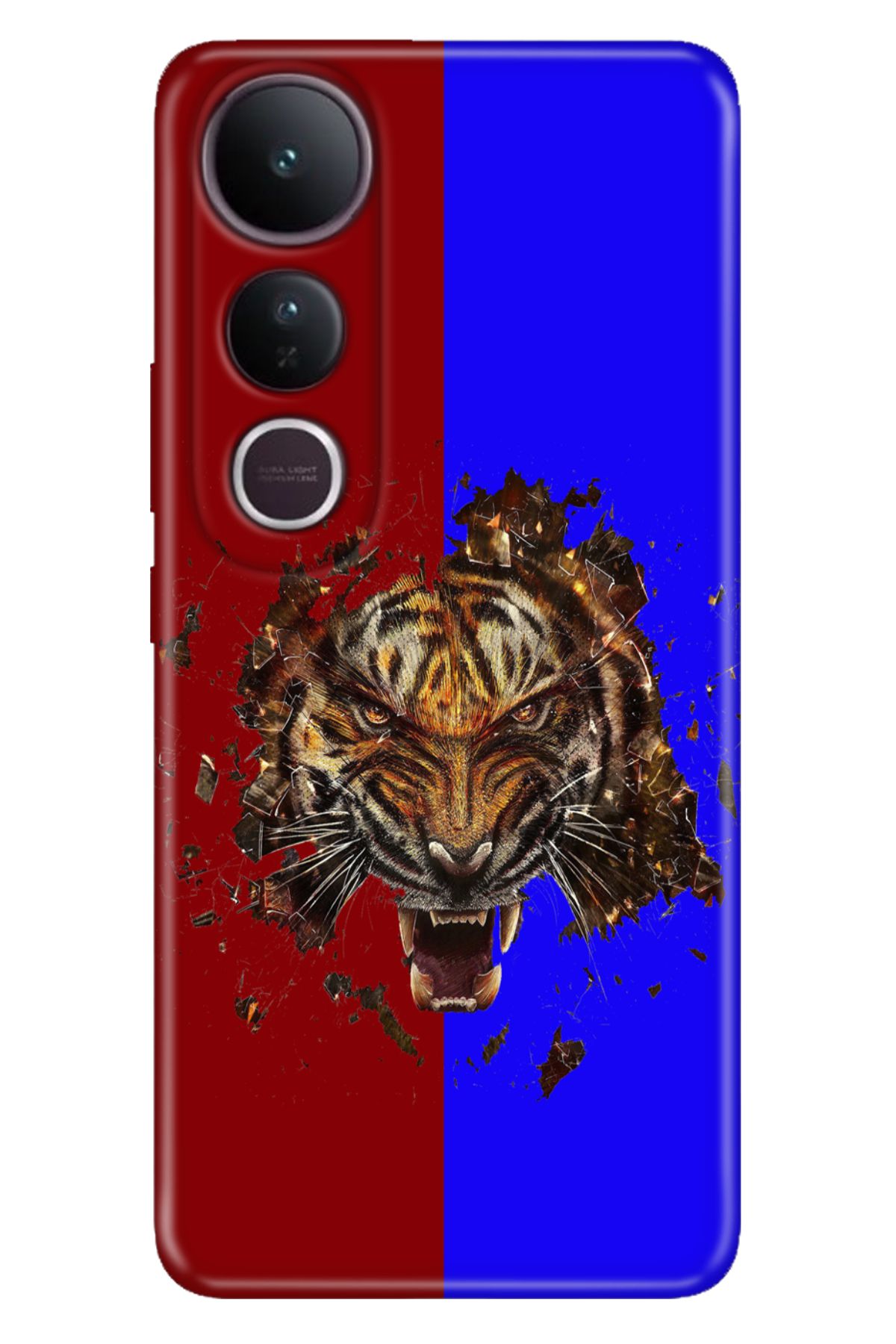 ADACASE Vivo V50 Lite 5G Kılıf Art Silikon Baskılı TPU Karadeniz Kaplanları