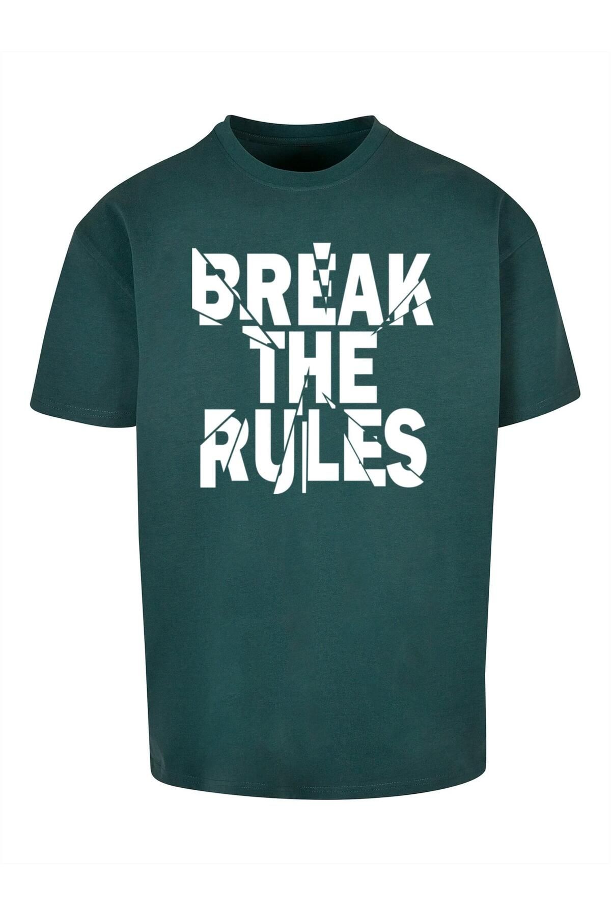 Merchcode-Herren Break The Rules 2 Heavy Oversize Tee 1