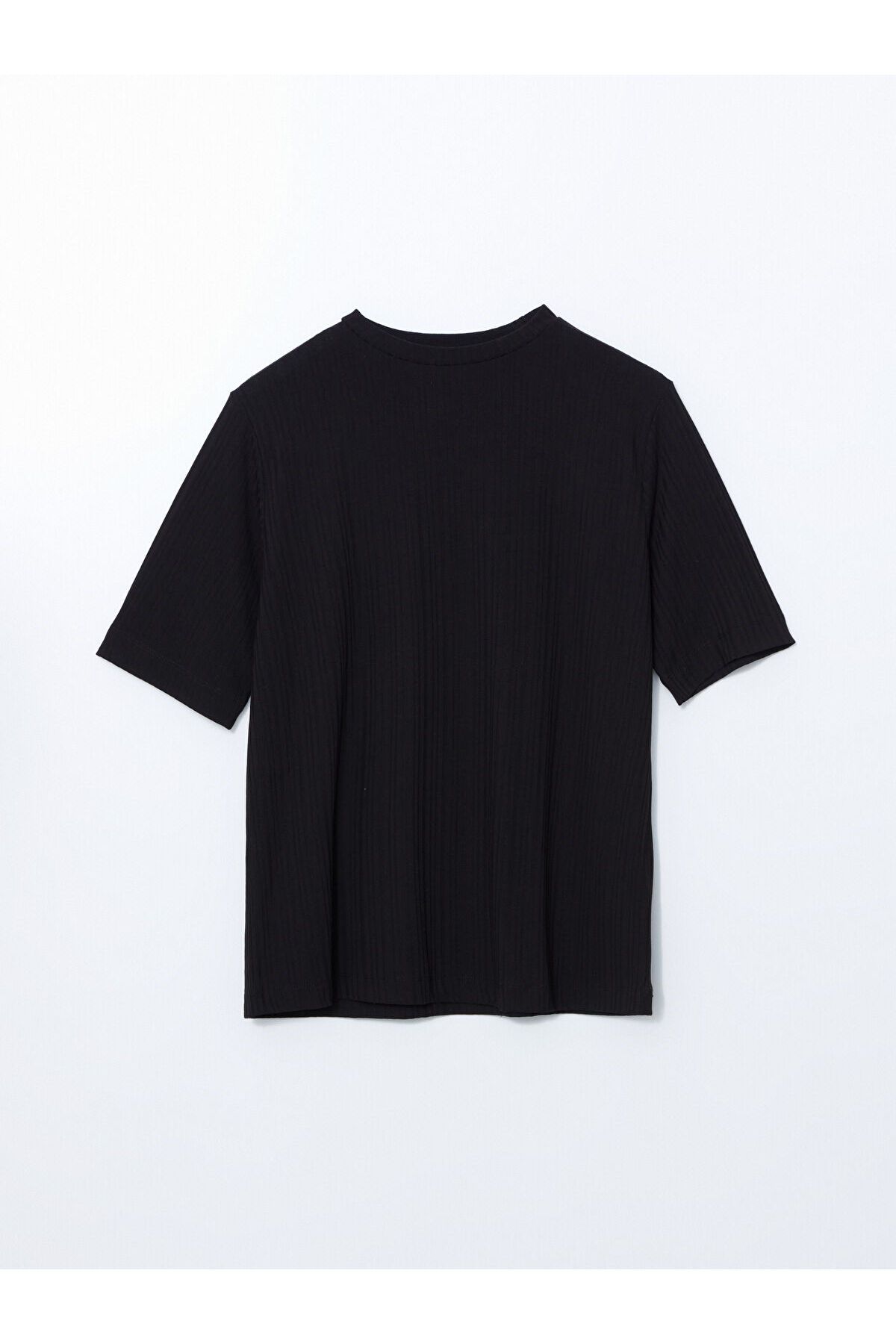 LC Waikiki Bisiklet Yaka Oversize Kadın Tişört