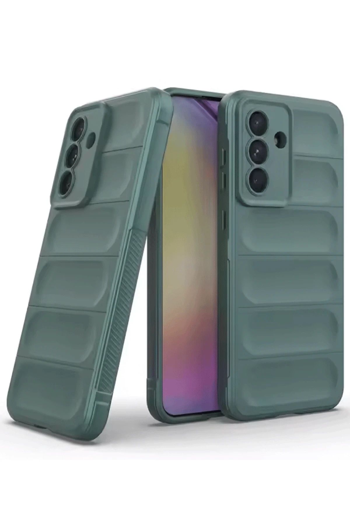 NewFace Galaxy A26 Uyumlu Kılıf Optimum Silikon - Koyu Yeşil INSLM