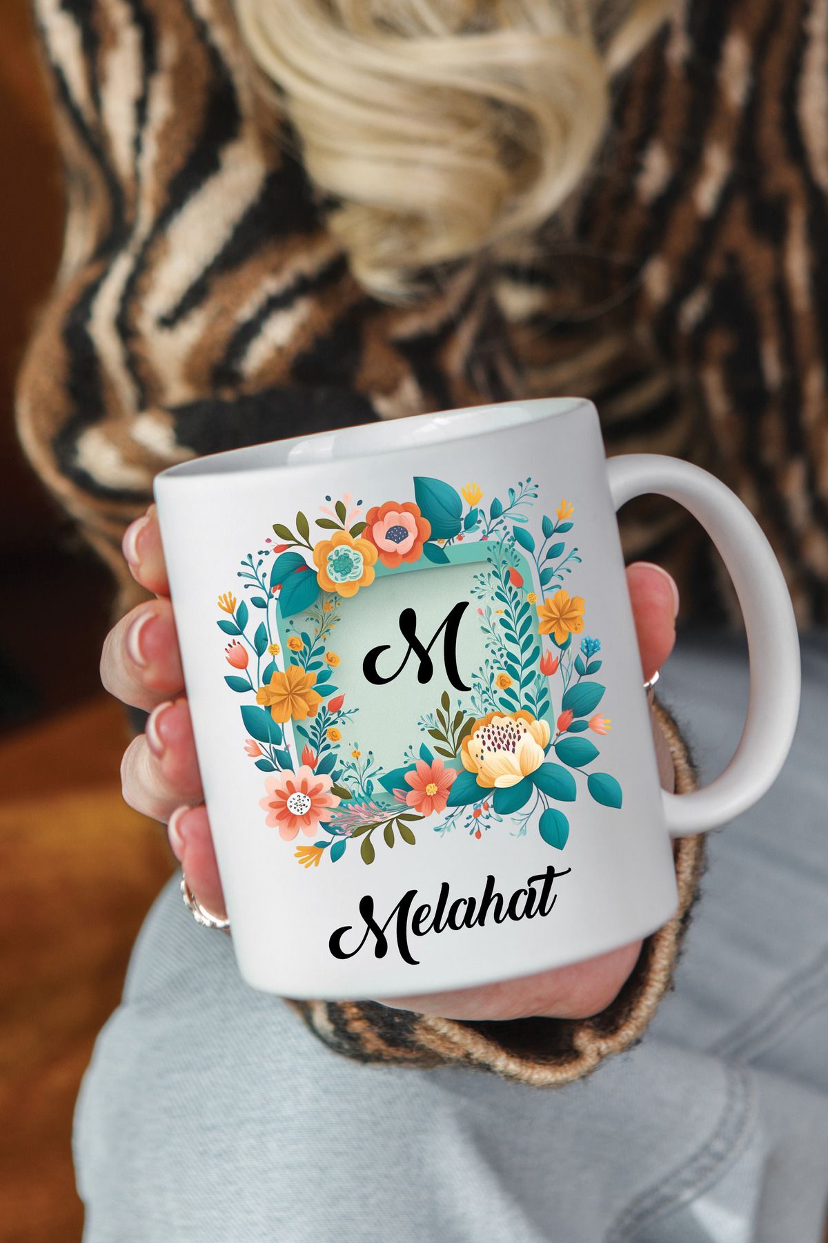 expreshediye Melahat İsimli Yazılı Kupa - Kişiye Özel Baskılı Kupa Bardak - İsimli Bardak