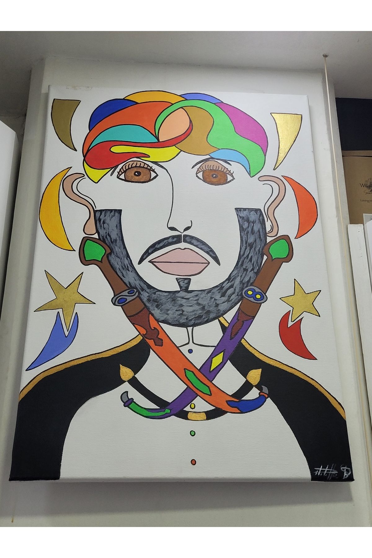 esdekor Tuval Üzerine Akrilik Art İspanya Eser Tablo 72x49cm 1 Adet