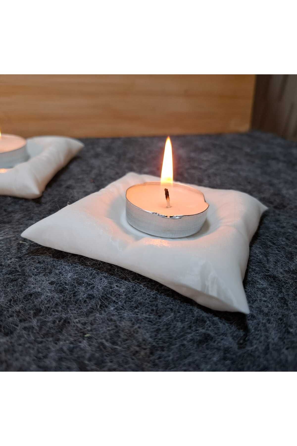 MOLDİVERSE3D YASTIK DESENLİ MUMLUK 3'LÜ