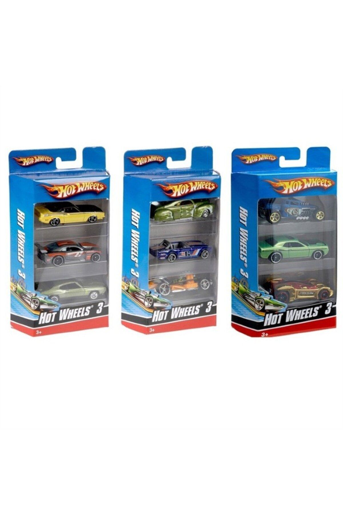 mavisudunyasi Hot Wheels 3' Li Araba Seti - Mavi Su Dünyası