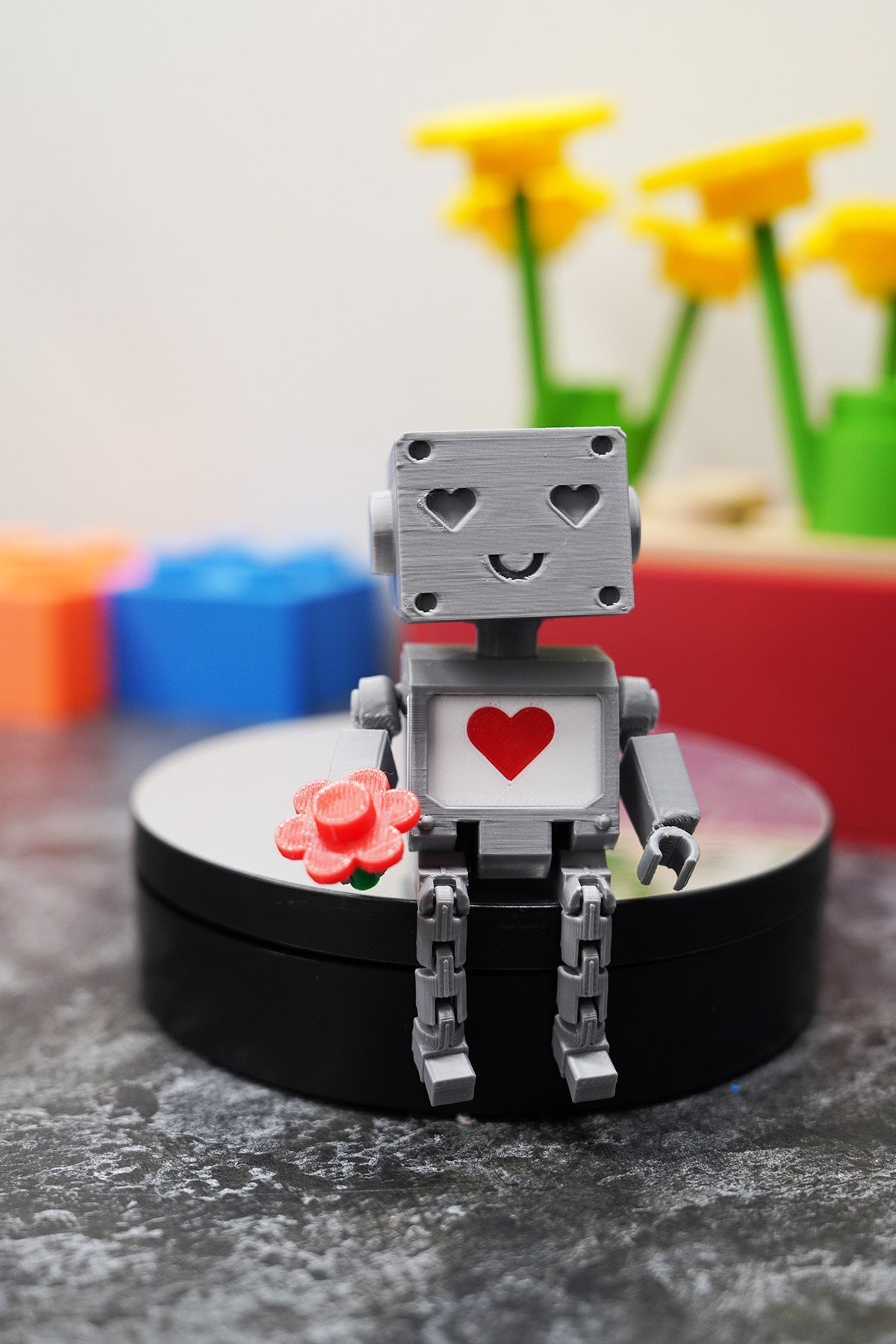 teknotrust Robot Biblo Kalp Gülücük 10 cm