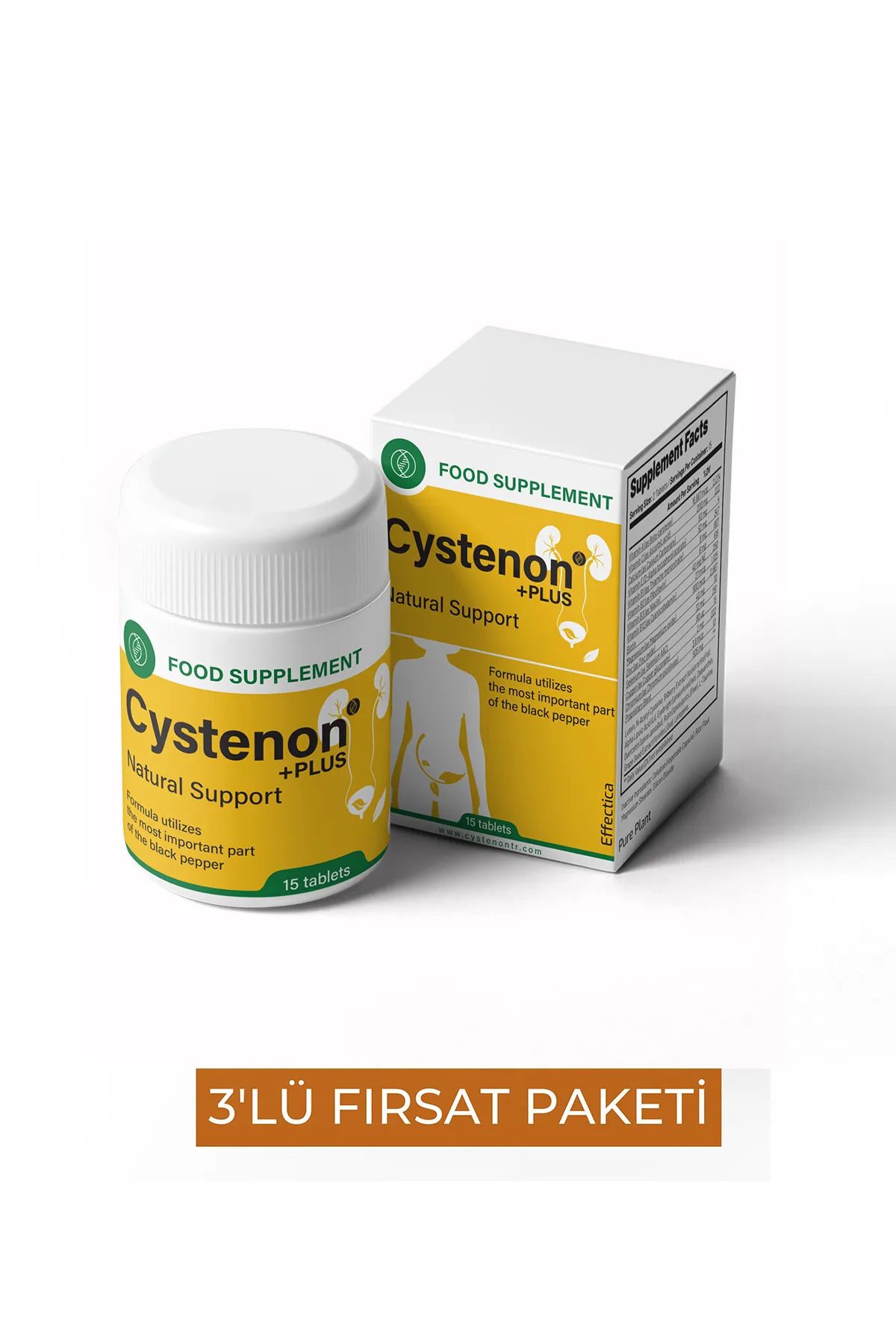 Natural Creams Cystenon Idrarın Normallleşmesine Kokulara Sistite Ağrılarınıza Yanmalarınıza 15 Li Kaps X 3 ADET