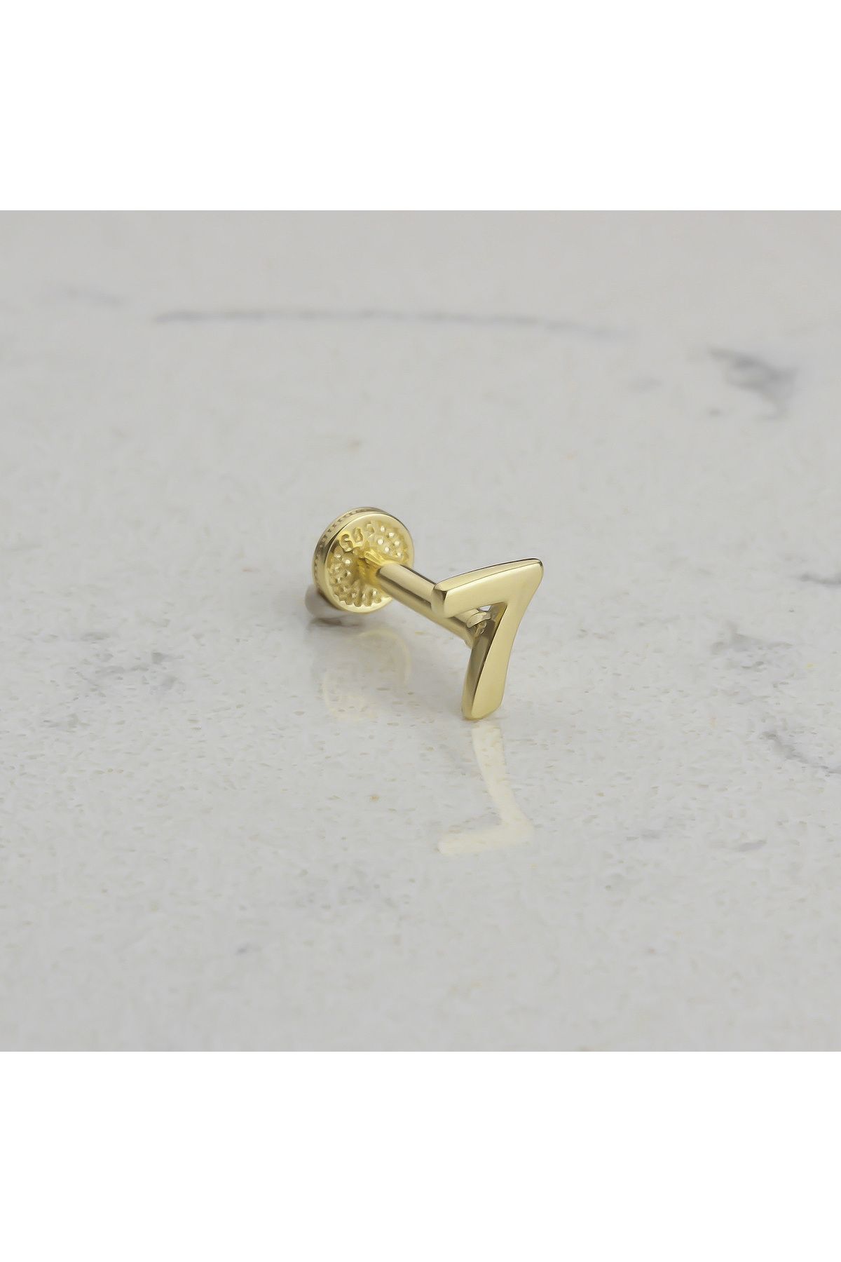 Glorria Altın 7 Rakam Tragus Piercing