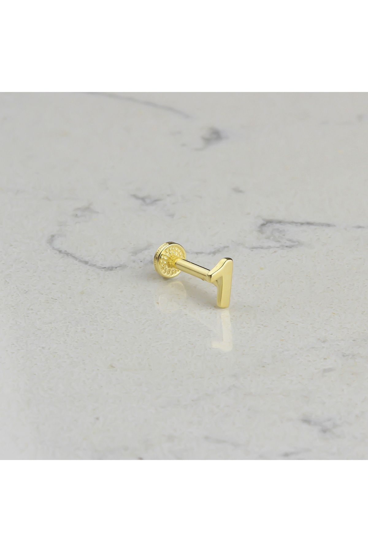 Glorria Altın 1 Rakam Tragus Piercing