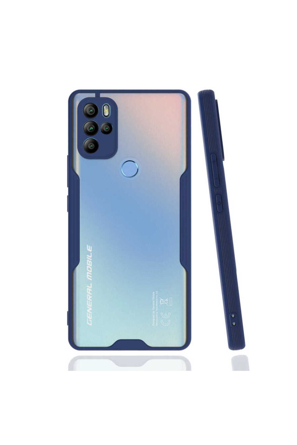 Ceponya General Mobile GM 21 Pro Kılıf Kamera Korumalı Arkası Şeffaf Silikon