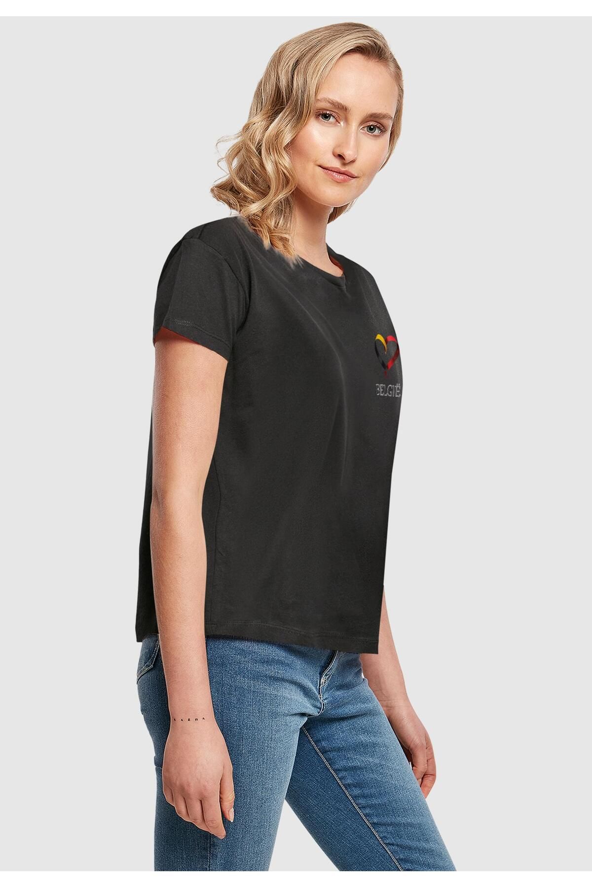 Merchcode-Damen Merchcode Fußball - Belgien T-shirt 6