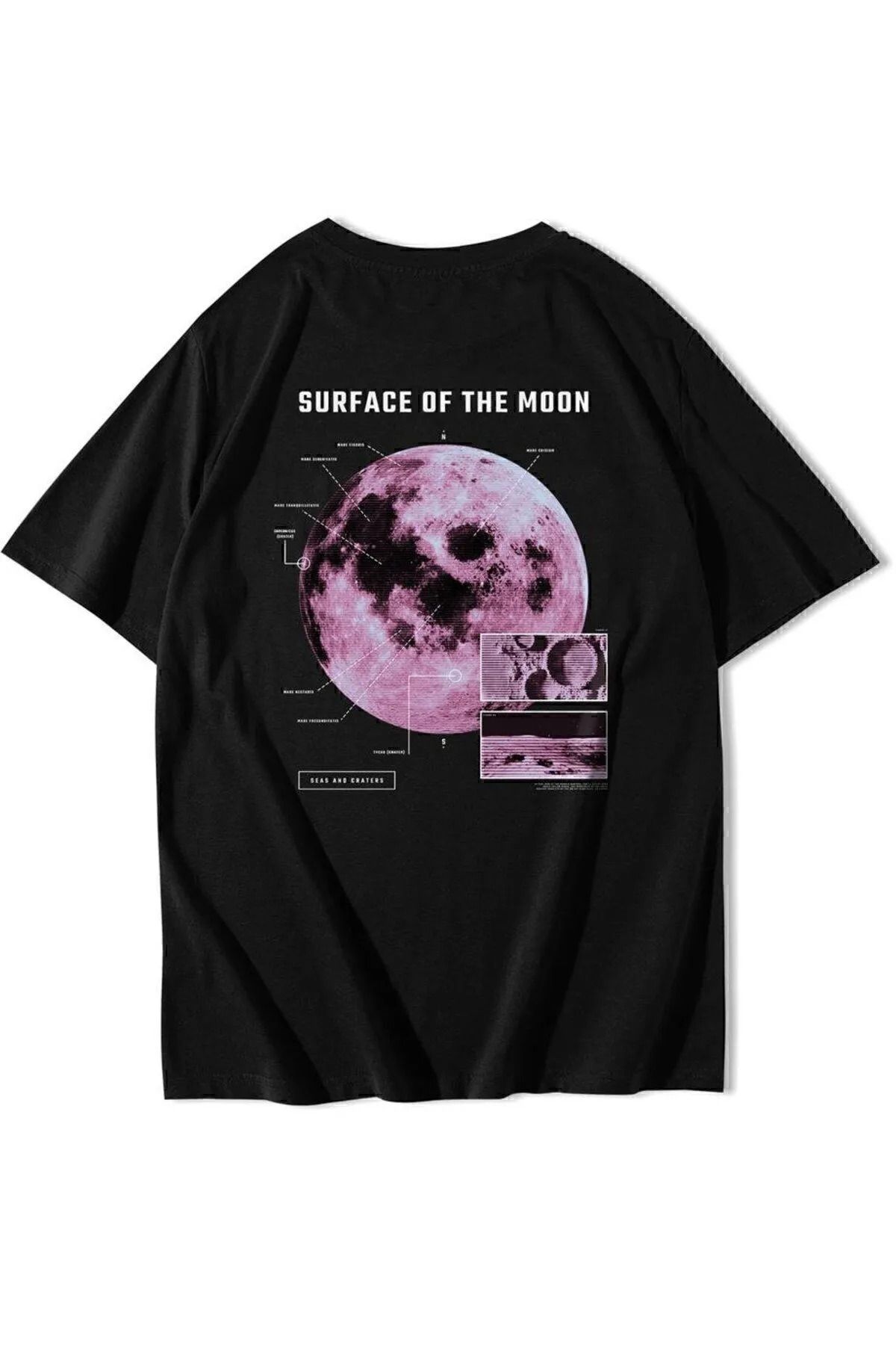 Bozz&Bozz Collection Unisex Oversize Surface On The Moon T-shirt