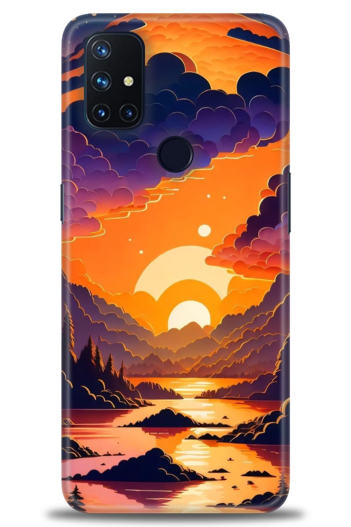 Oneplus Nord N10 İle Uyumlu HD Baskılı Desenli Silikon Kılıf - 323