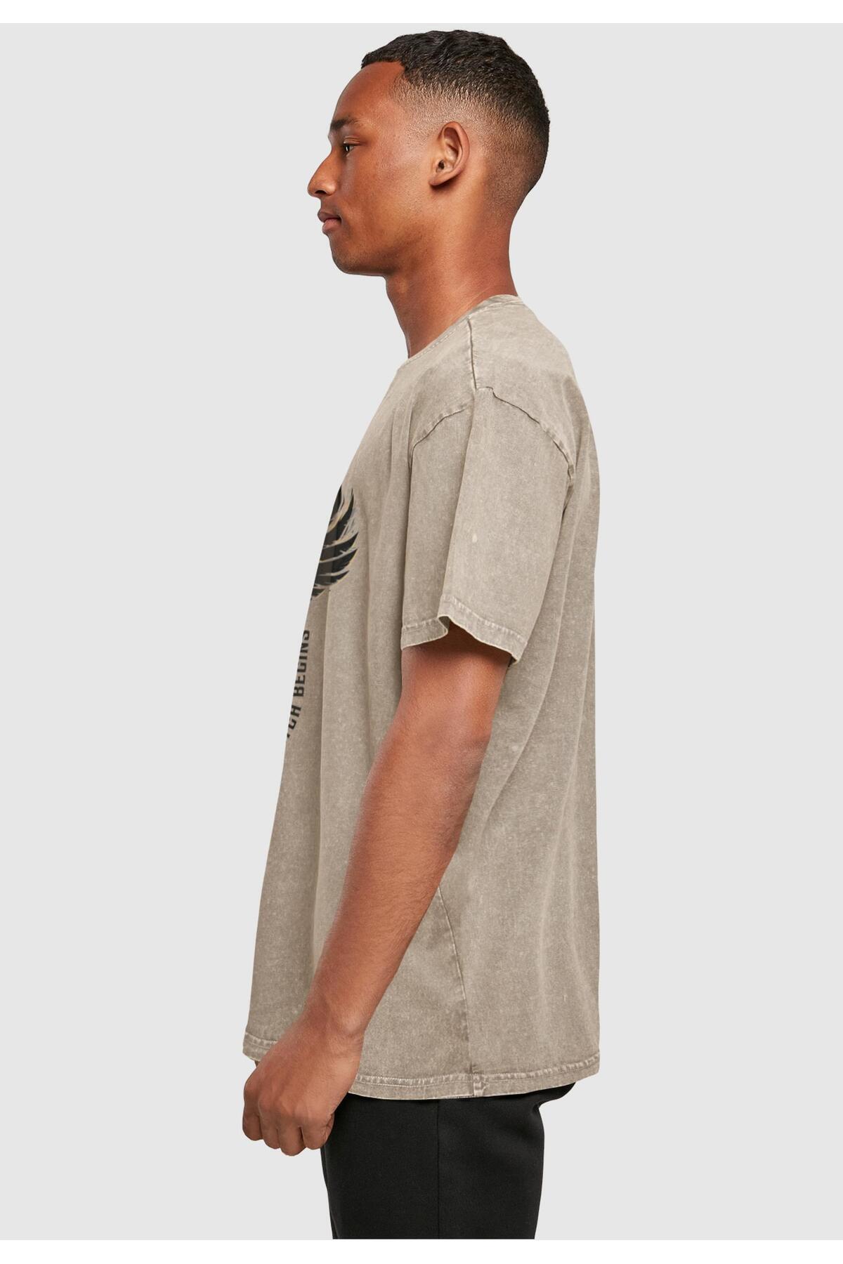 ABSOLUTE CULT-Herren Game Of Thrones - The Night's Watch Acid Washed Oversize Tee 4