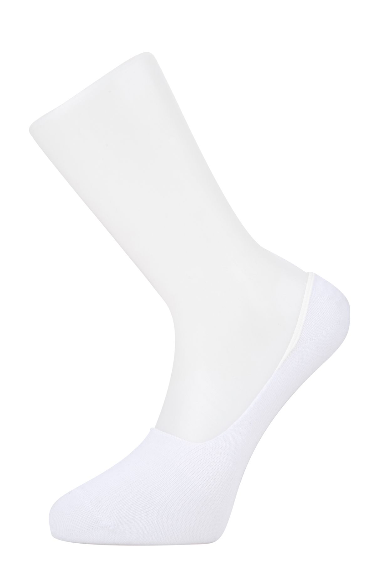 Moyra Socks Düz 3'lü Slikon Destekli Pamuk Erkek Babet Çorap