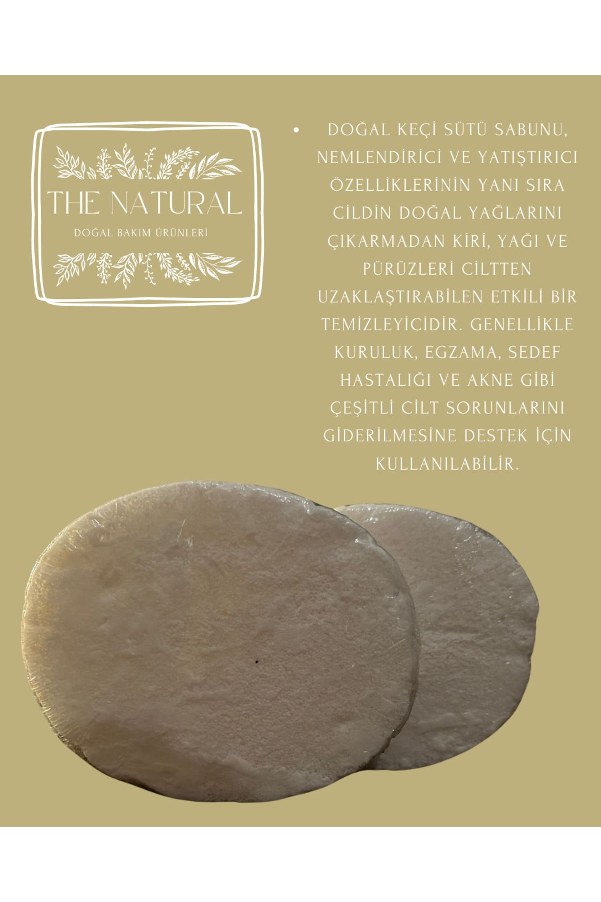 The Natural co Doğal Süngerli Keçi Sütlü Sabun