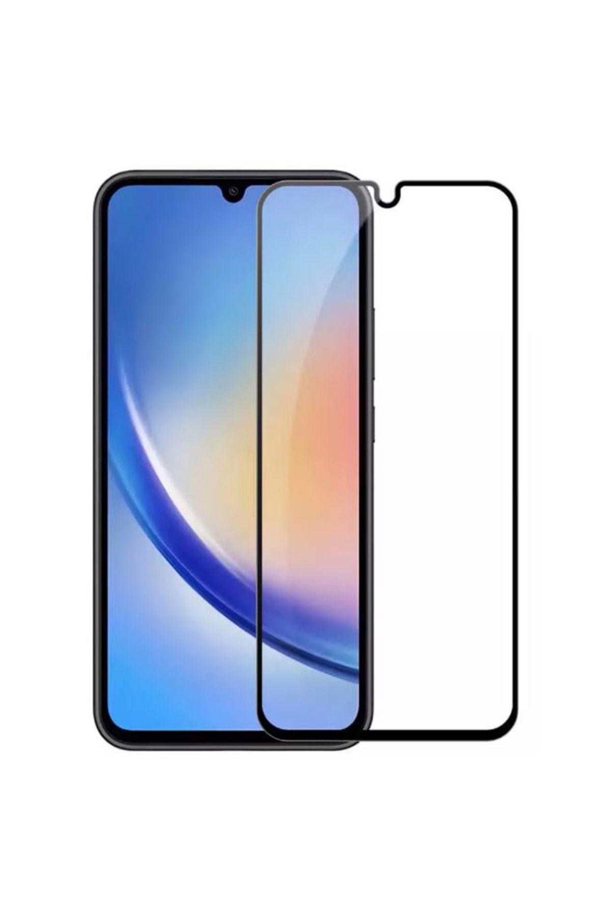 REDz Accessories Folie De Sticlă Securizată, Compatibilă Cu Samsung A05s/samsung A06, Anti-șoc, Ecran Complet, Margini Negre - One Size