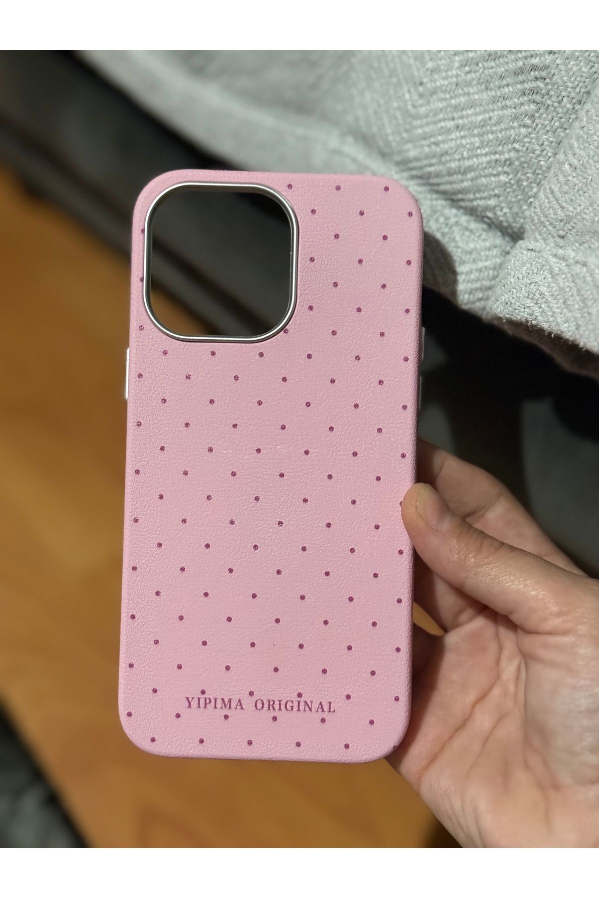 FİŞNEİLETİŞİM İPHONE 16 PROMAX UYUMLU DERİ GÖRÜNÜMLÜ PUDRA KILIF ( İÇİ KADİFE )