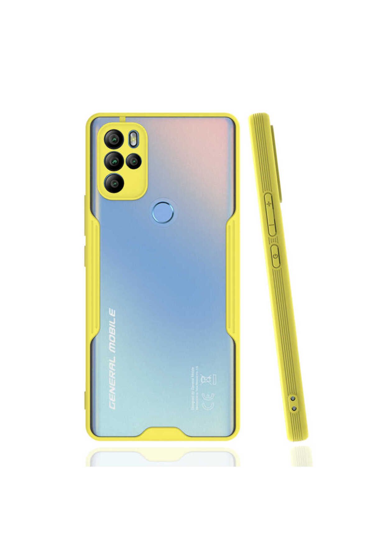 Ceponya General Mobile GM 21 Pro Kılıf Kamera Korumalı Arkası Şeffaf Silikon