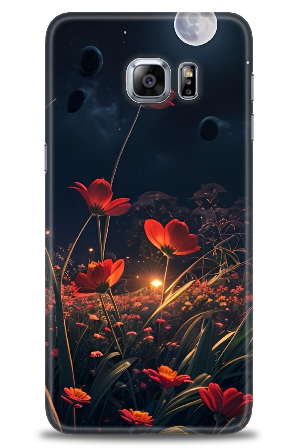 CooperTech Samsung Galaxy S6 Edge Plus İle Uyumlu HD Baskılı Desenli Silikon Kılıf - 179