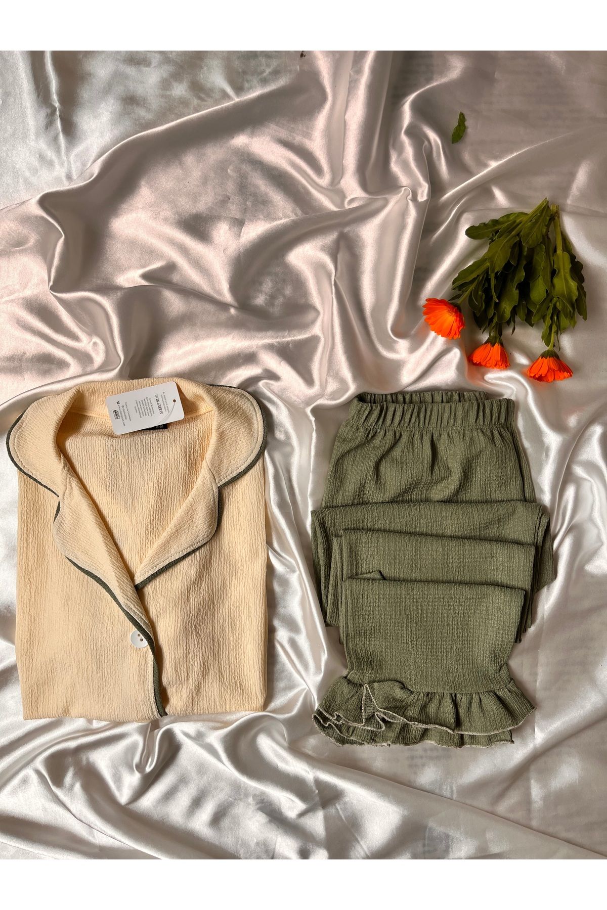 beshineunderwear Olieve Garden Pijama Takımı
