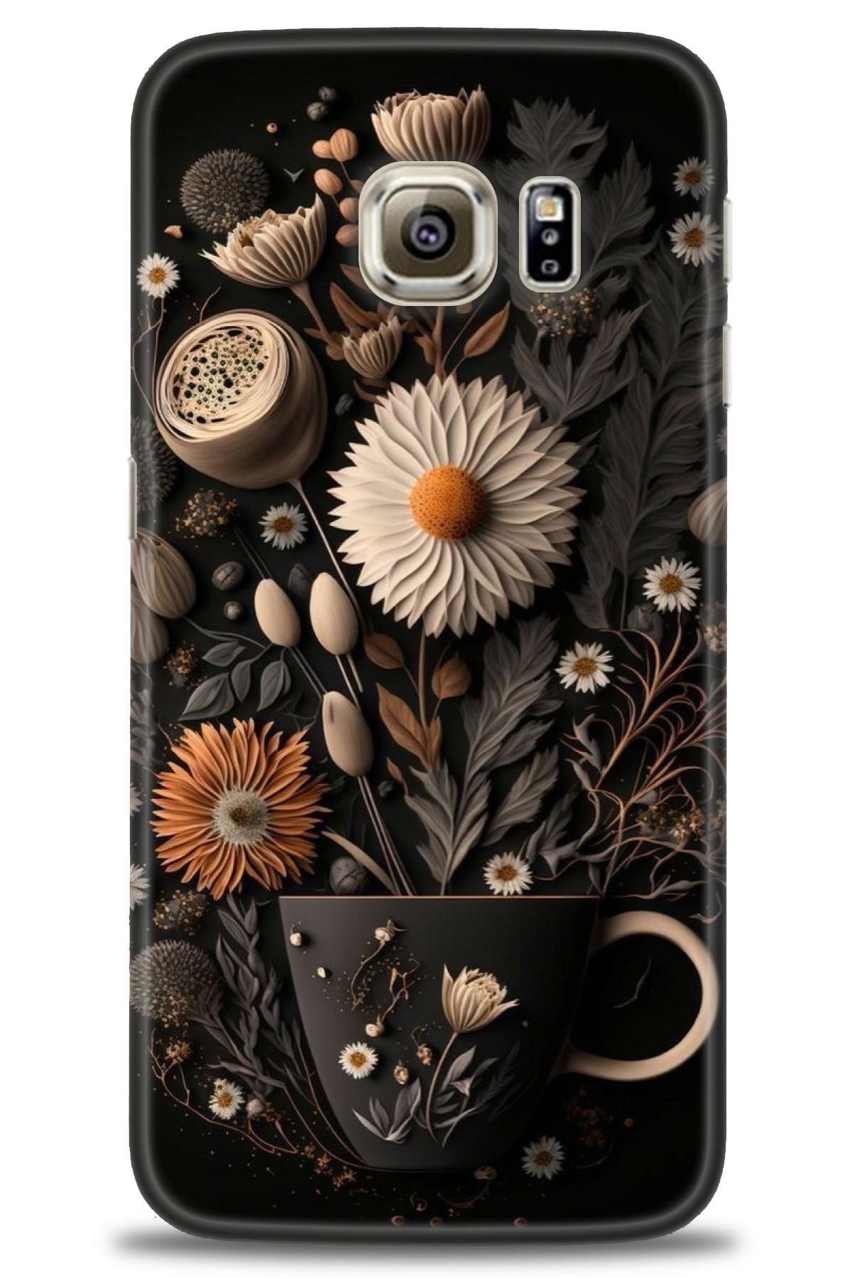 CooperTech Samsung Galaxy S6 İle Uyumlu HD Baskılı Desenli Silikon Kılıf - 17