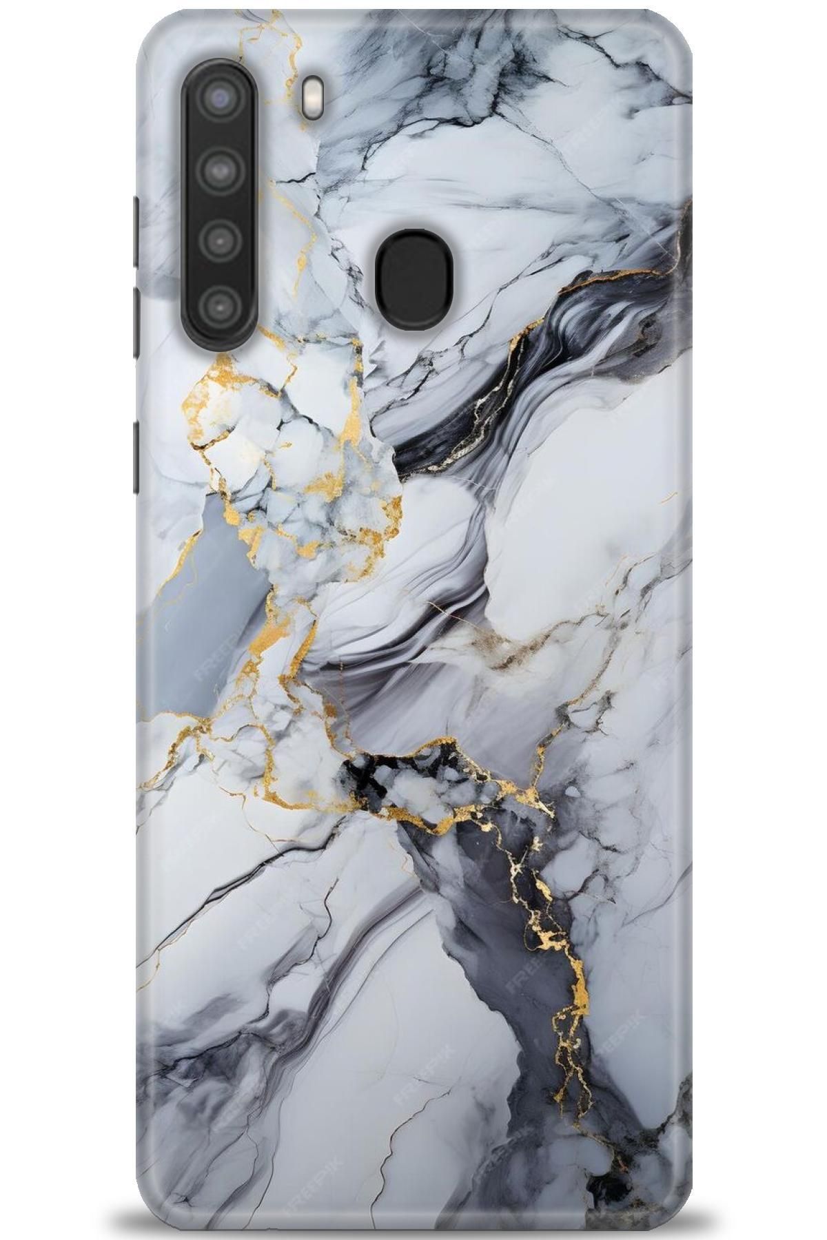 CooperTech Samsung Galaxy A21 İle Uyumlu HD Baskılı Desenli Silikon Kılıf - 223