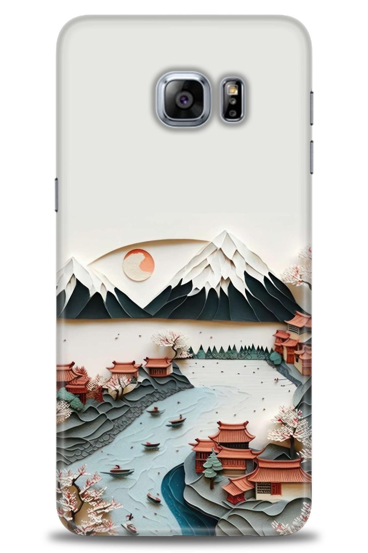 CooperTech Samsung Galaxy S6 Edge Plus İle Uyumlu HD Baskılı Desenli Silikon Kılıf - 322