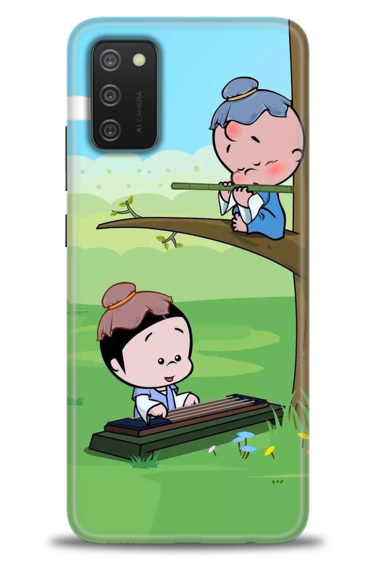 CooperTech Samsung Galaxy A02S İle Uyumlu HD Baskılı Desenli Silikon Kılıf - 656