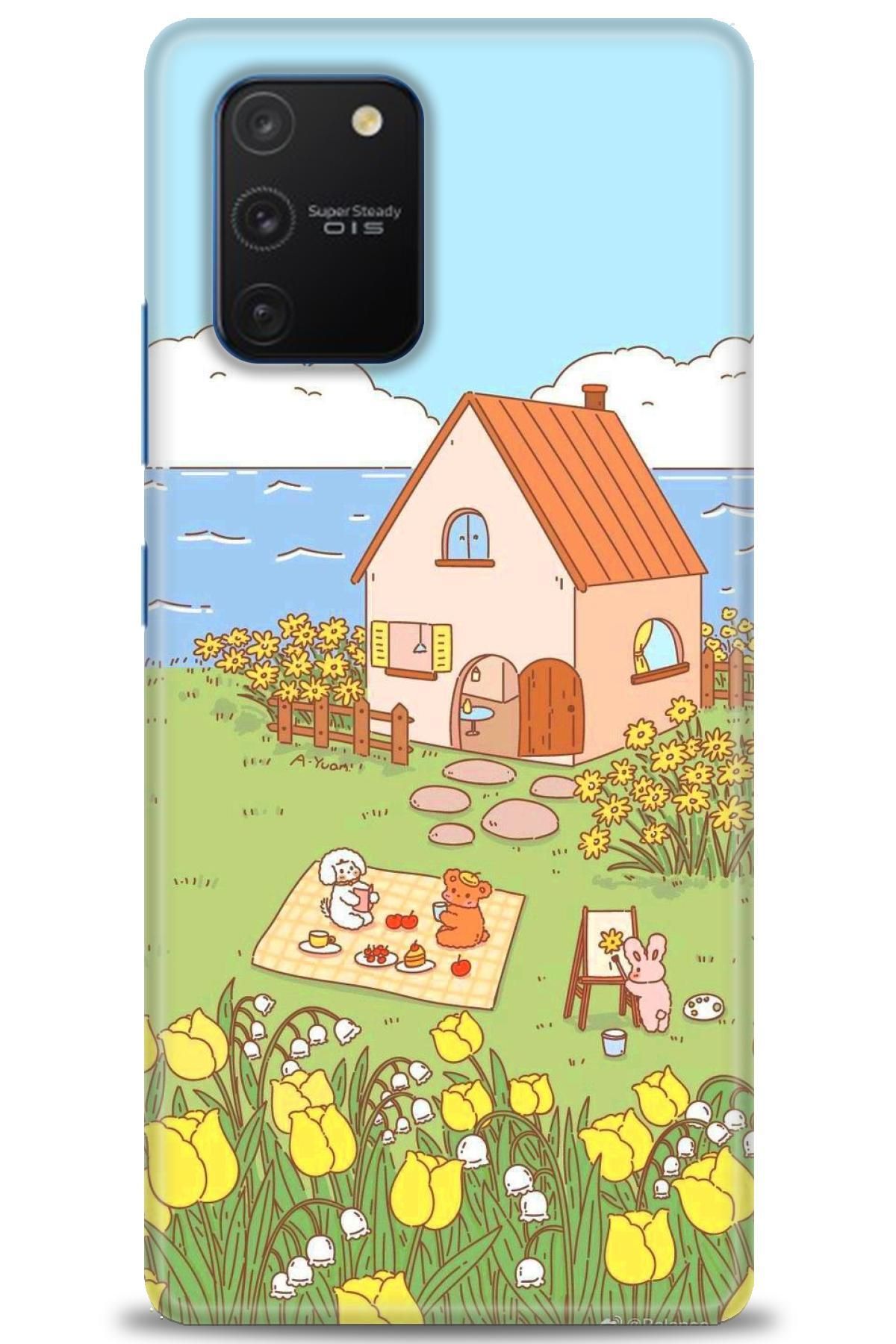 CooperTech Samsung Galaxy S10 Lite İle Uyumlu HD Baskılı Desenli Silikon Kılıf - 827