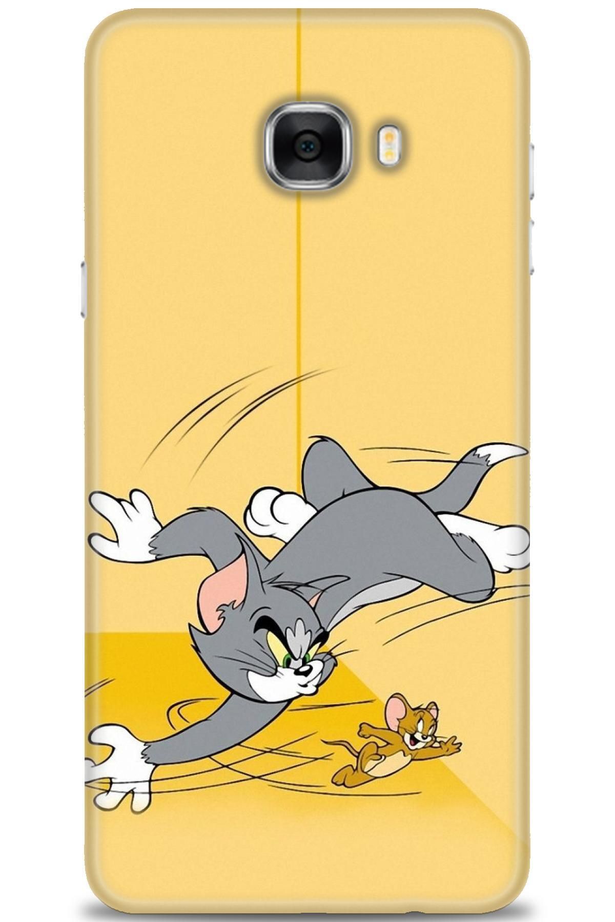 CooperTech Samsung Galaxy C7 İle Uyumlu HD Baskılı Desenli Silikon Kılıf - 584