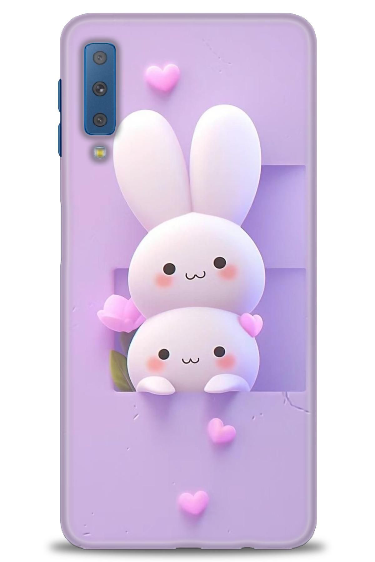 CooperTech Samsung Galaxy A7 2018 İle Uyumlu HD Baskılı Desenli Silikon Kılıf - 764